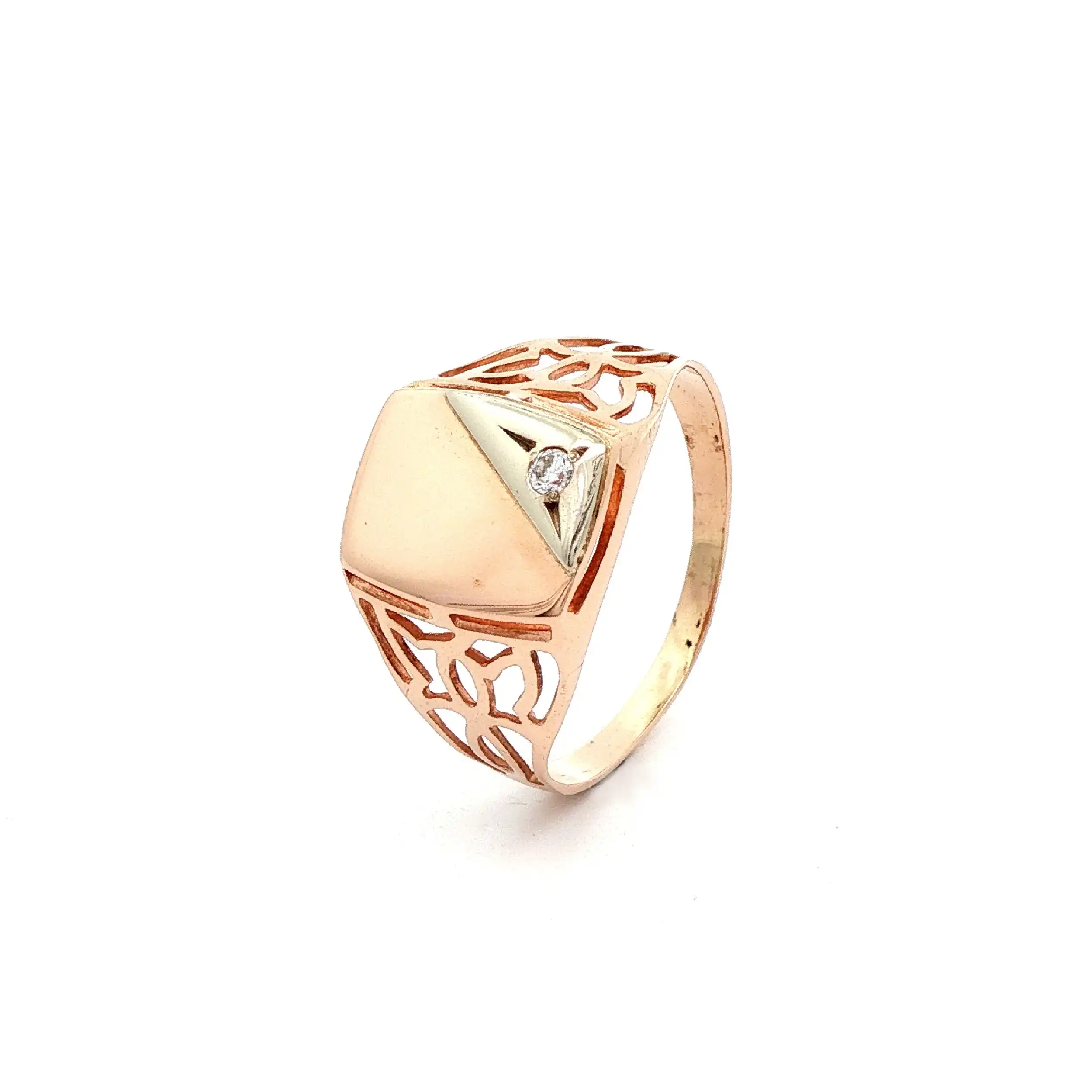 Ring Bicolor mit Zirkonia