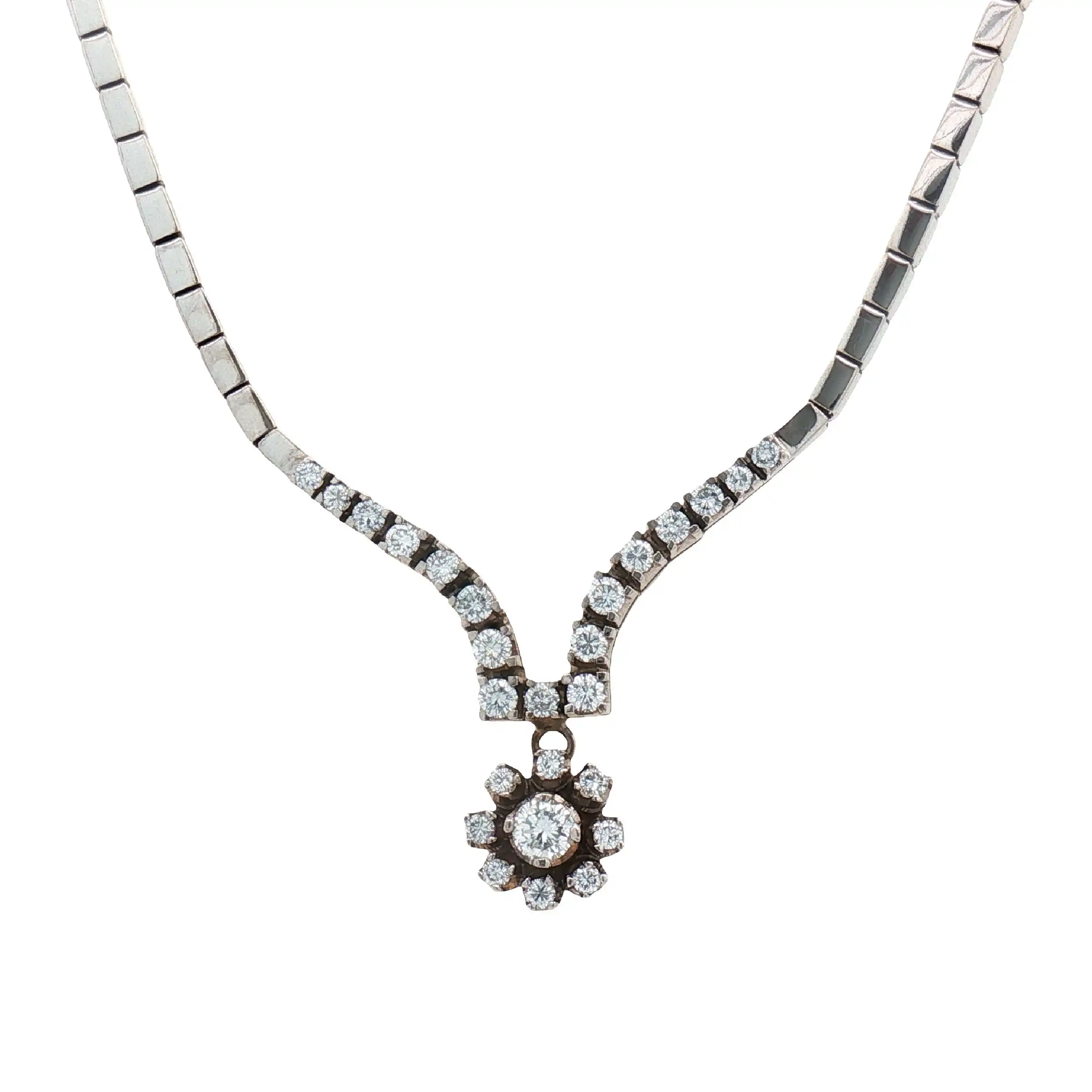 Collier Weißgold mit Brillanten Collier Weißgold mit Brillanten