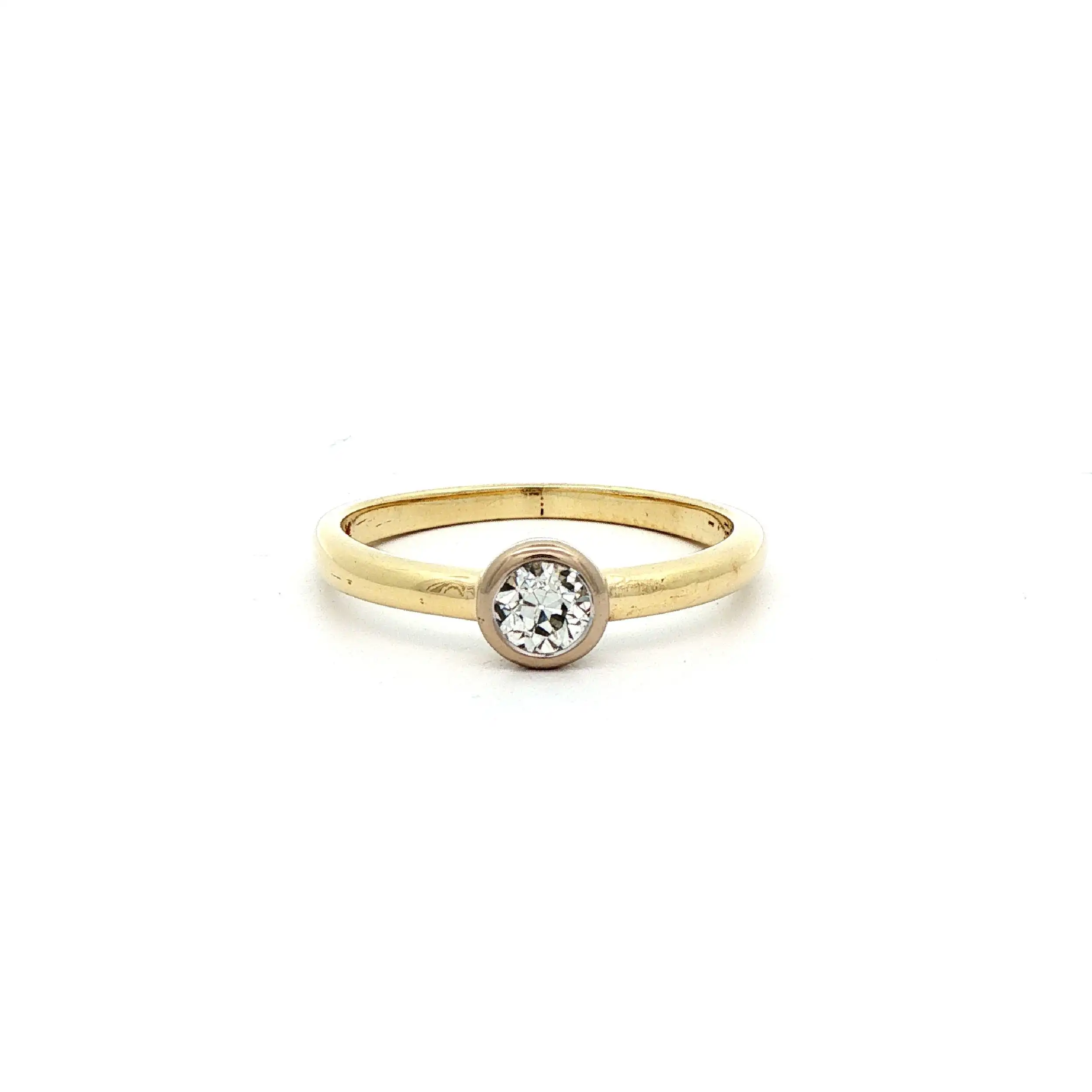 Ring Bicolor mit Diamant Ring Bicolor mit Diamant