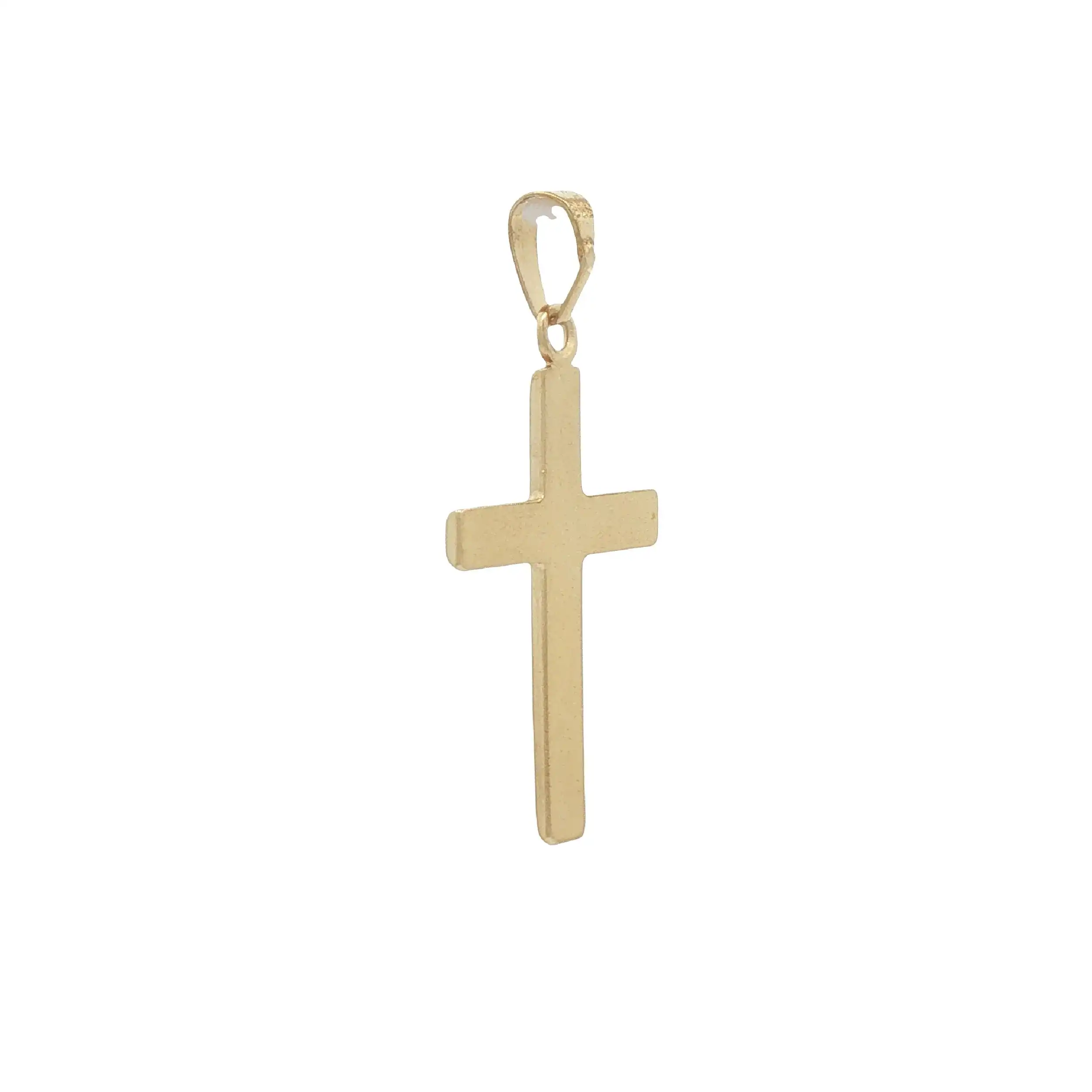 Kreuzanhänger Gelbgold
