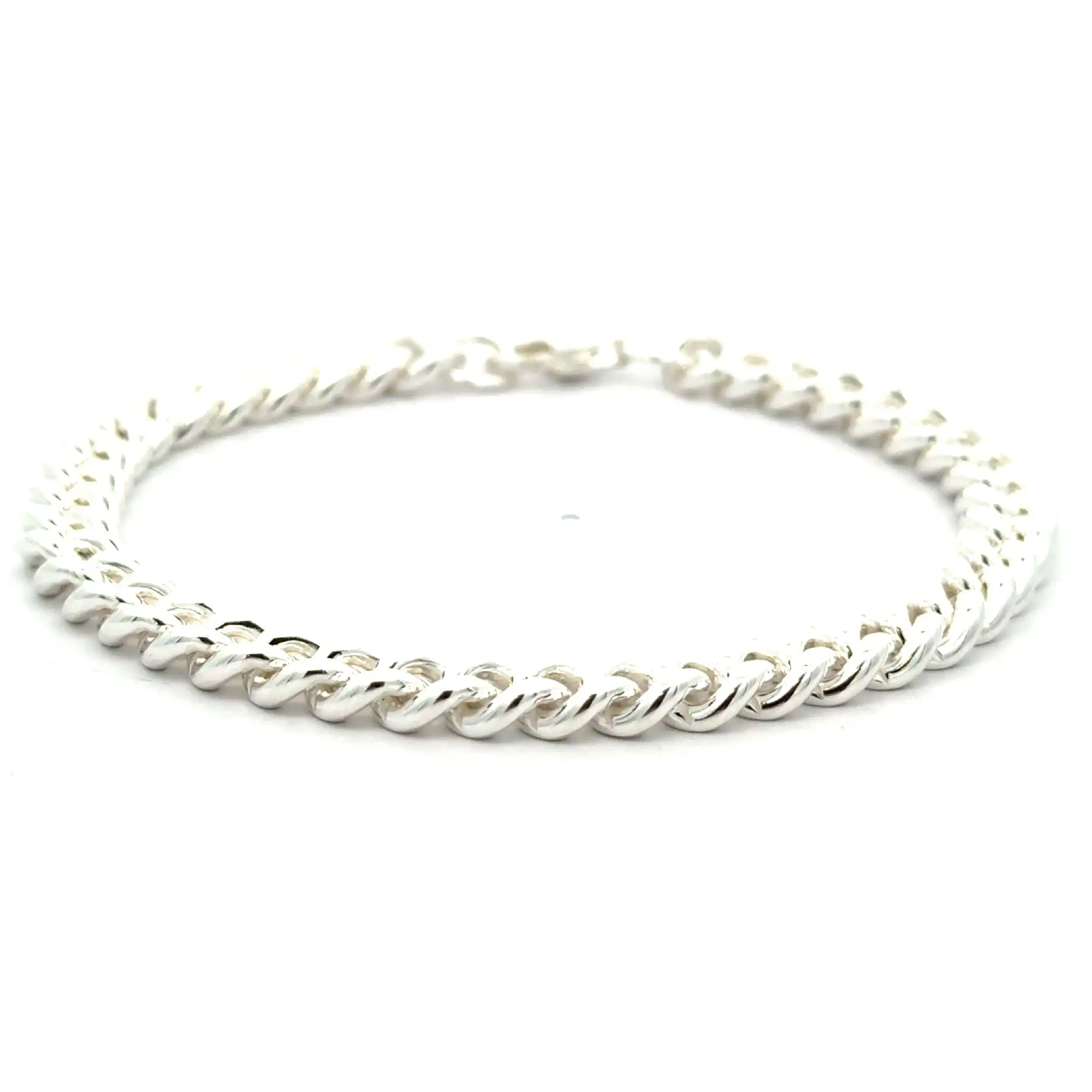 Panzerarmband Silber