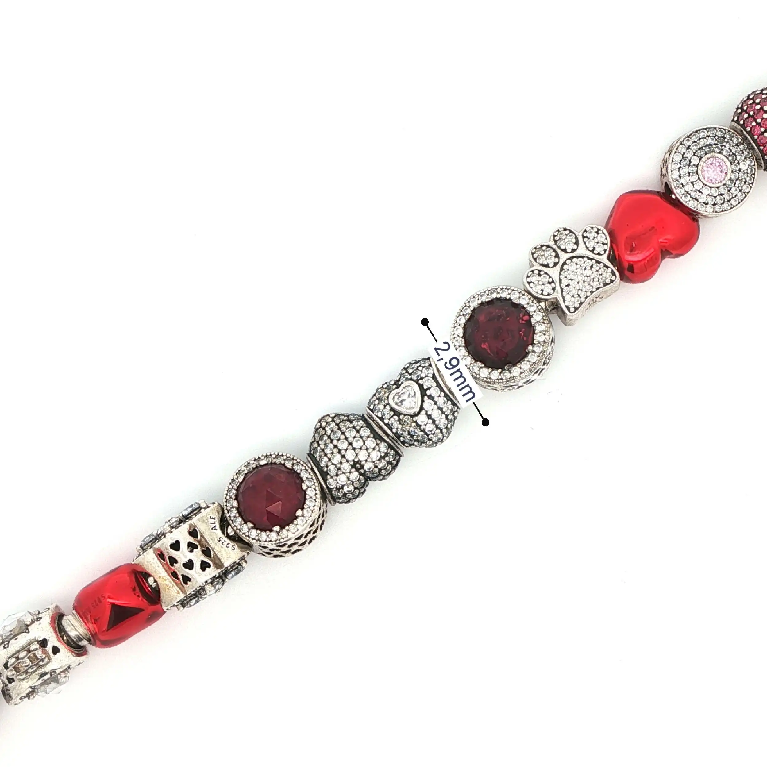 Armband Pandora mit 16 Charms Armband Pandora mit 16 Charms