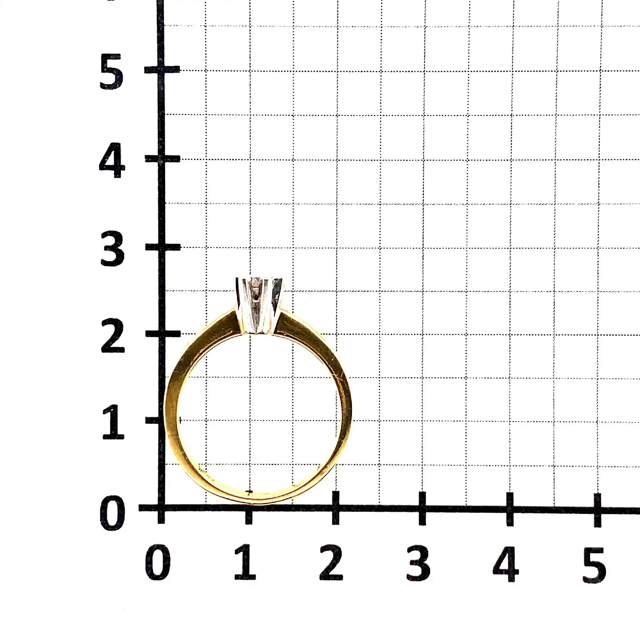 Ring Bicolor mit Brillant