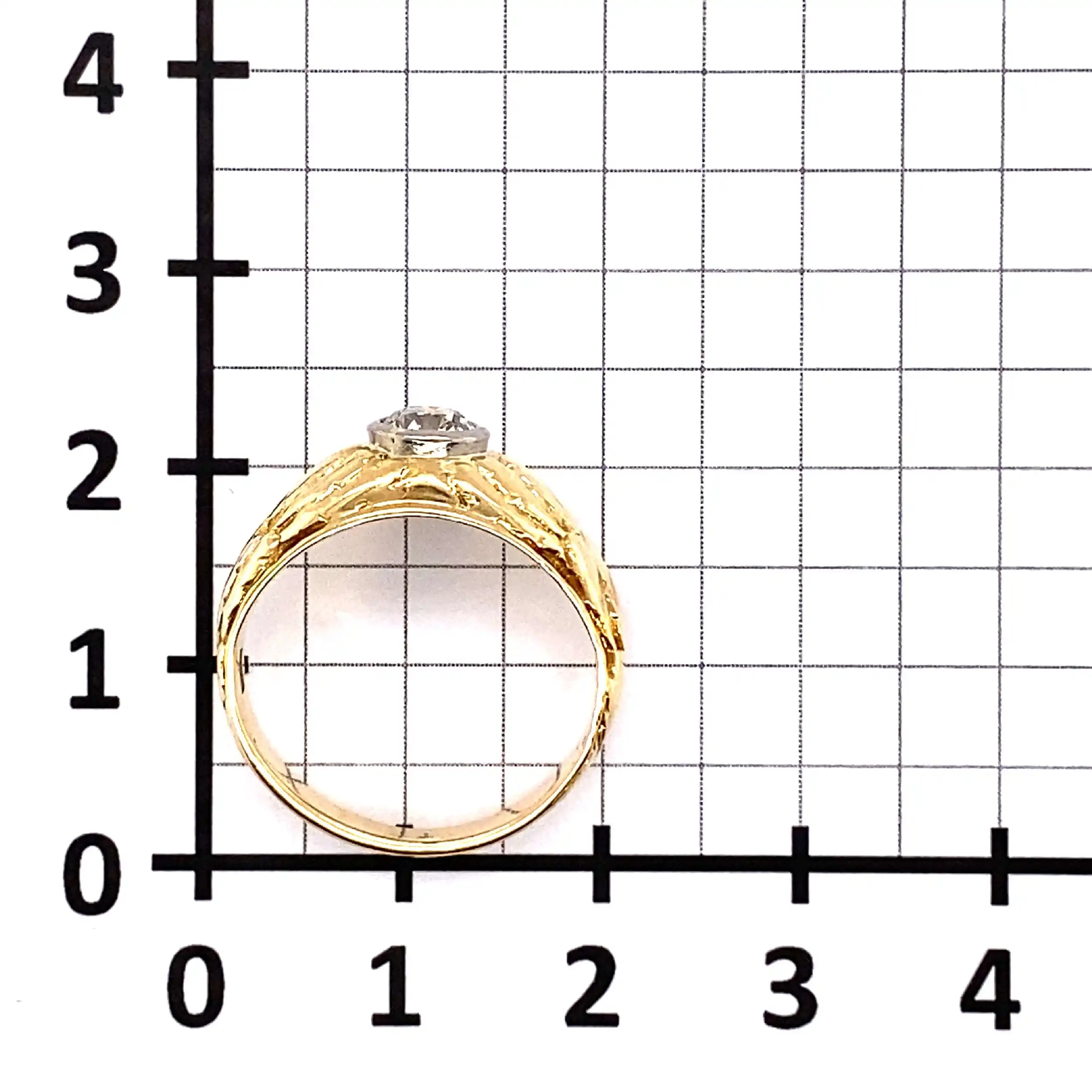 Ring Gelbgold mit Altschliff-Brillant Ring Gelbgold mit Altschliff-Brillant