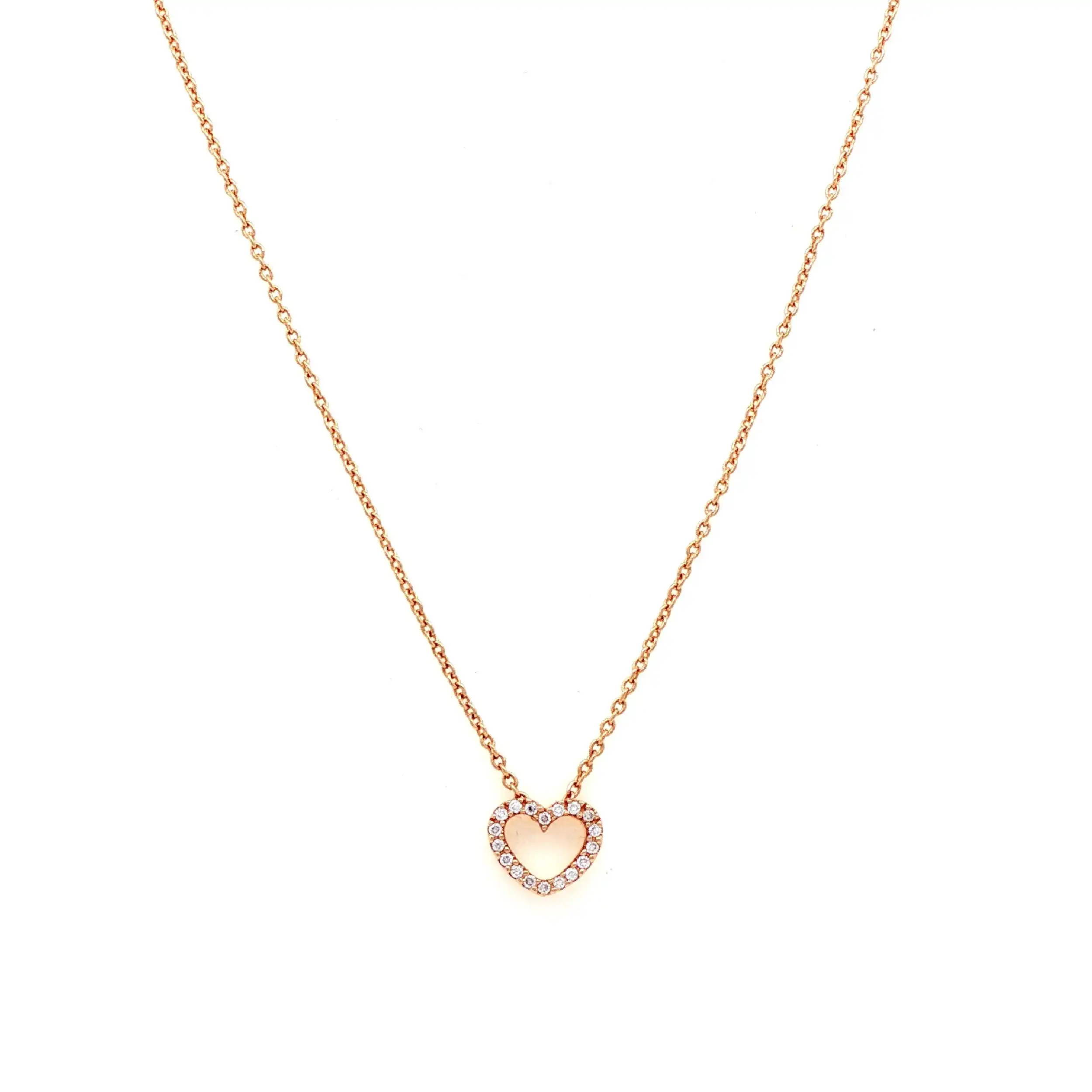 Ankercollier Roségold "Herz" mit Brillanten Ankercollier Roségold "Herz" mit Brillanten