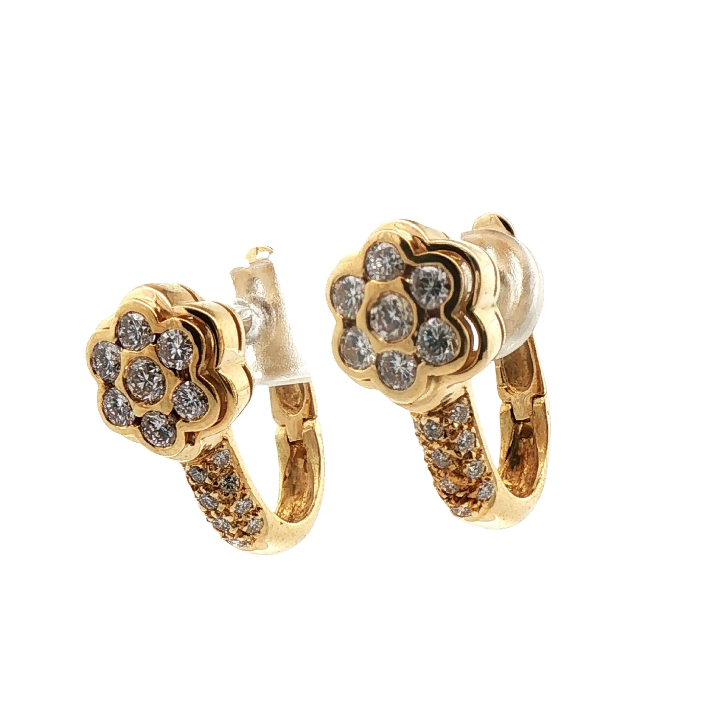 Ohrringe Gelbgold mit Brillanten