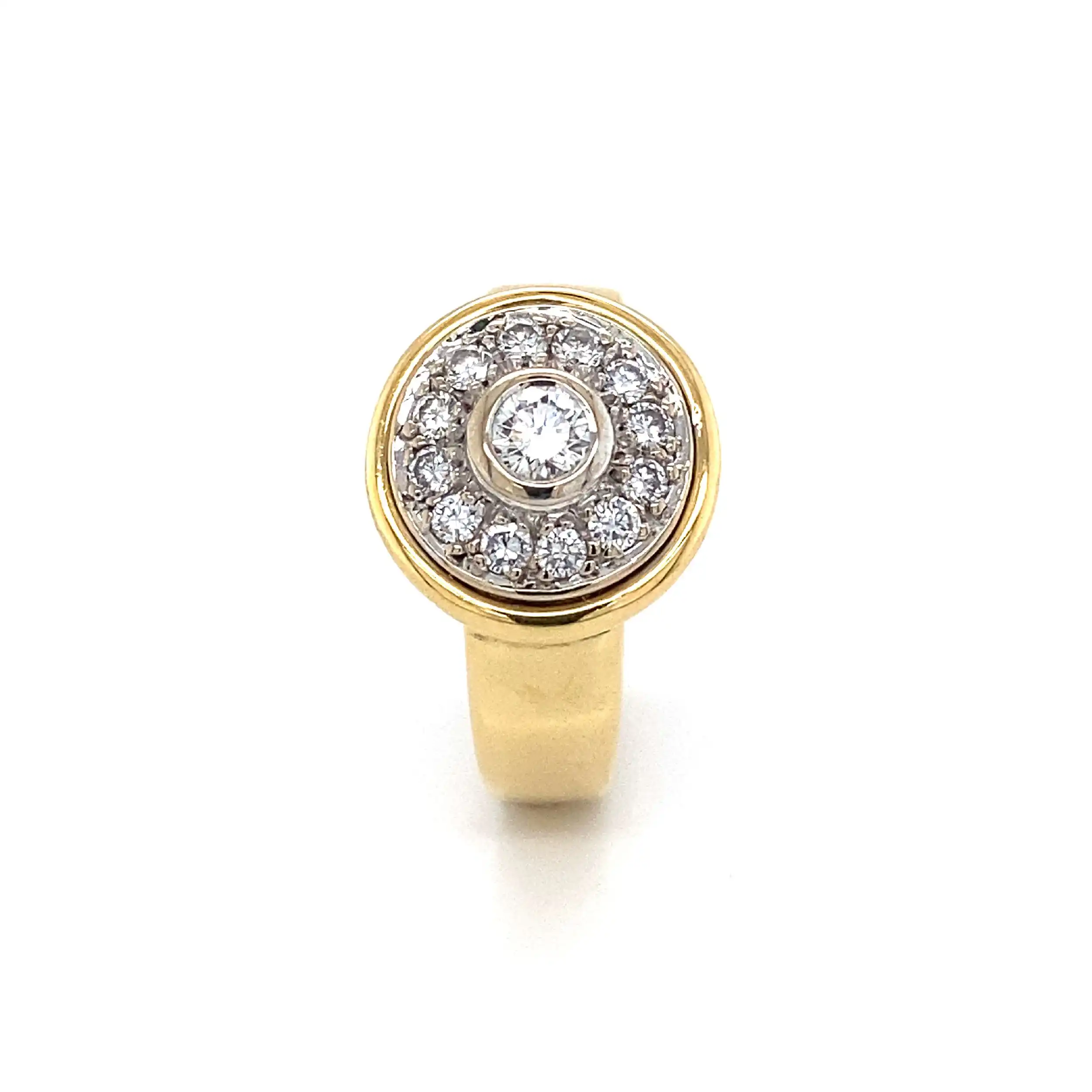 Ring Bicolor mit Brillanten Ring Bicolor mit Brillanten