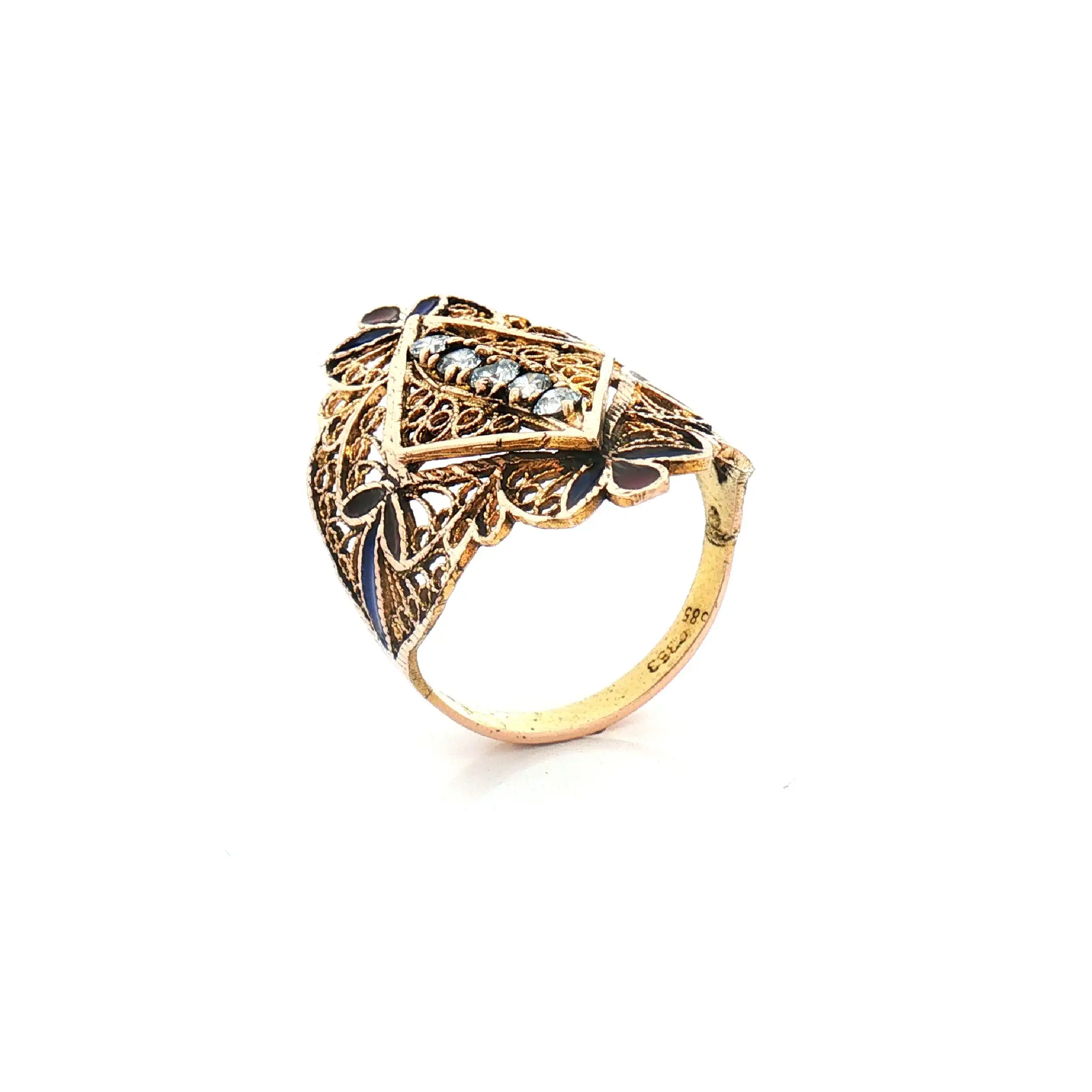Ring Gelbgold mit Zirkonia Ring Gelbgold mit Zirkonia