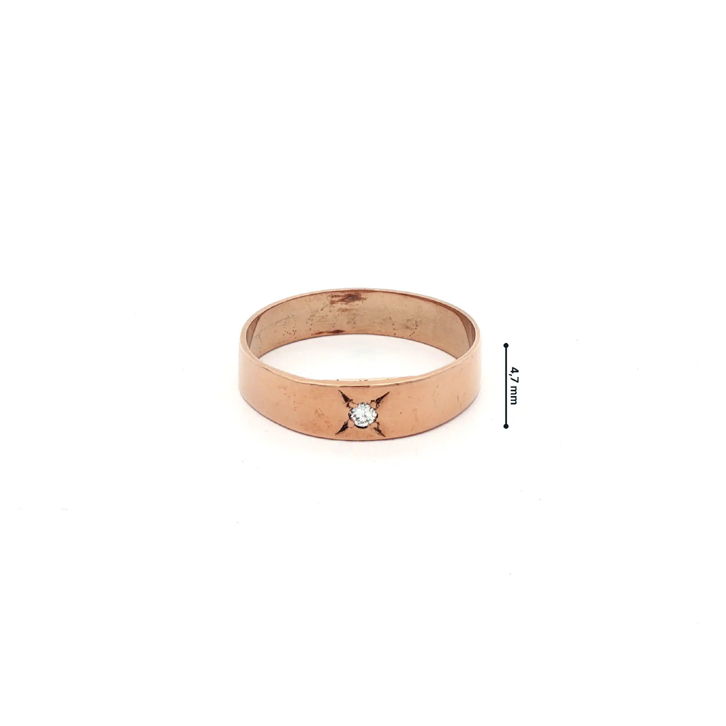 Ring Rotgold mit Brillanten