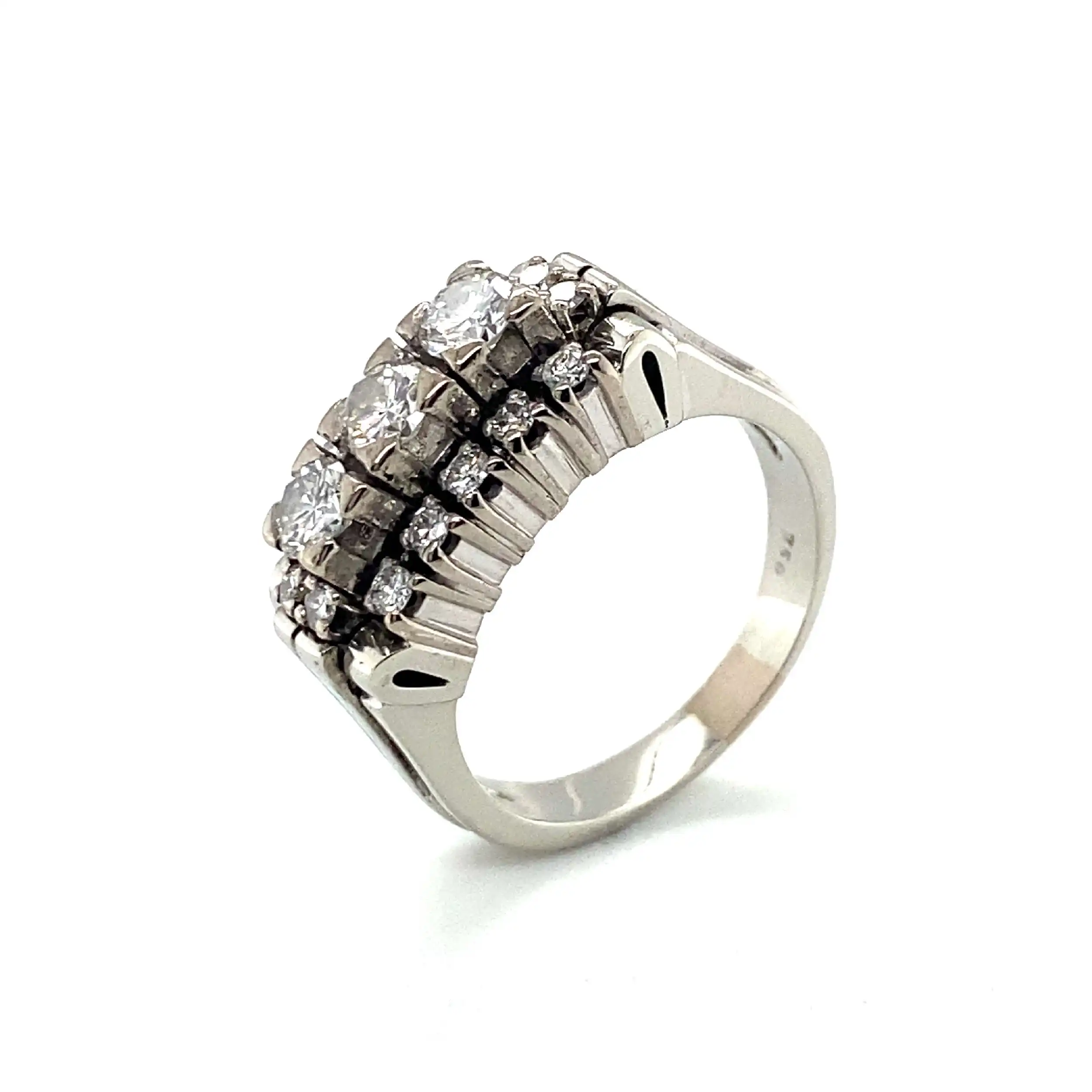 Ring Weißgold mit 17 Brillanten Ring Weißgold mit 17 Brillanten