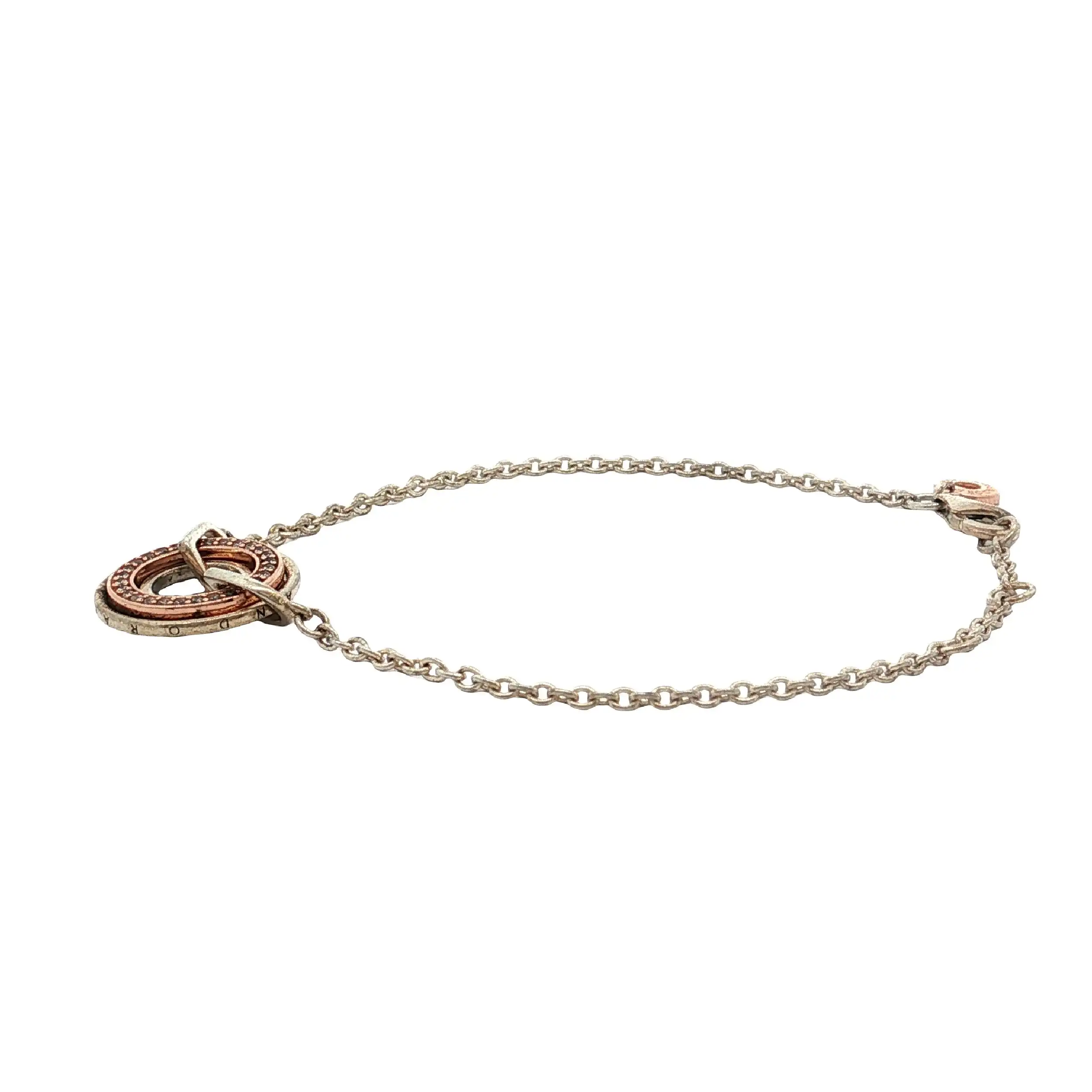 Armband Silber teilvergoldet Pandora mit Zirkonia Armband Silber teilvergoldet Pandora mit Zirkonia