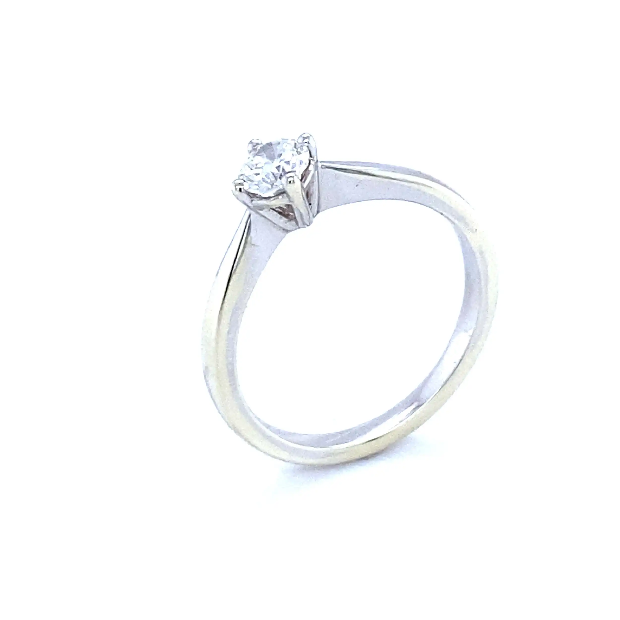 Ring Weißgold mit Brillant Ring Weißgold mit Brillant