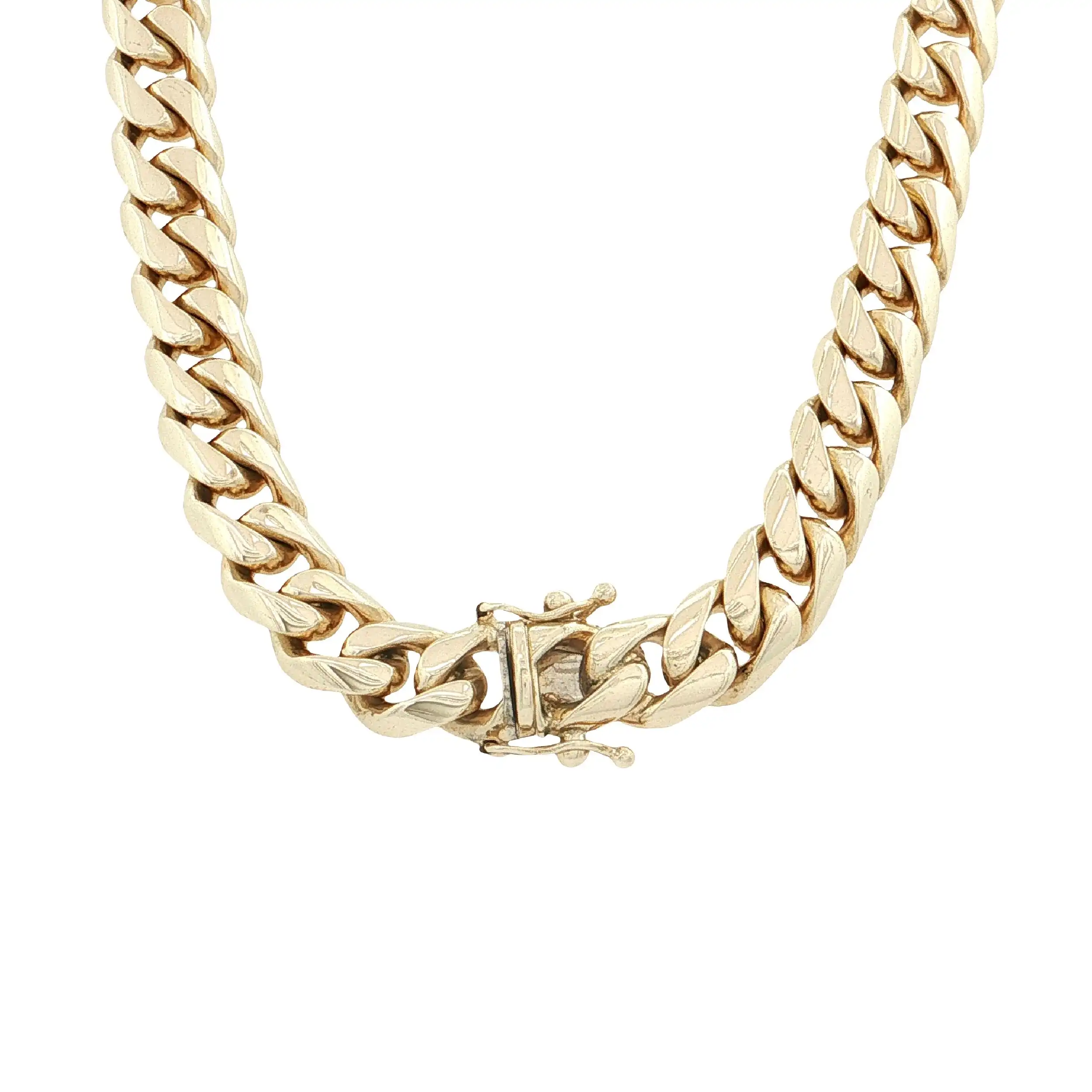 Panzerkette Gelbgold massiv