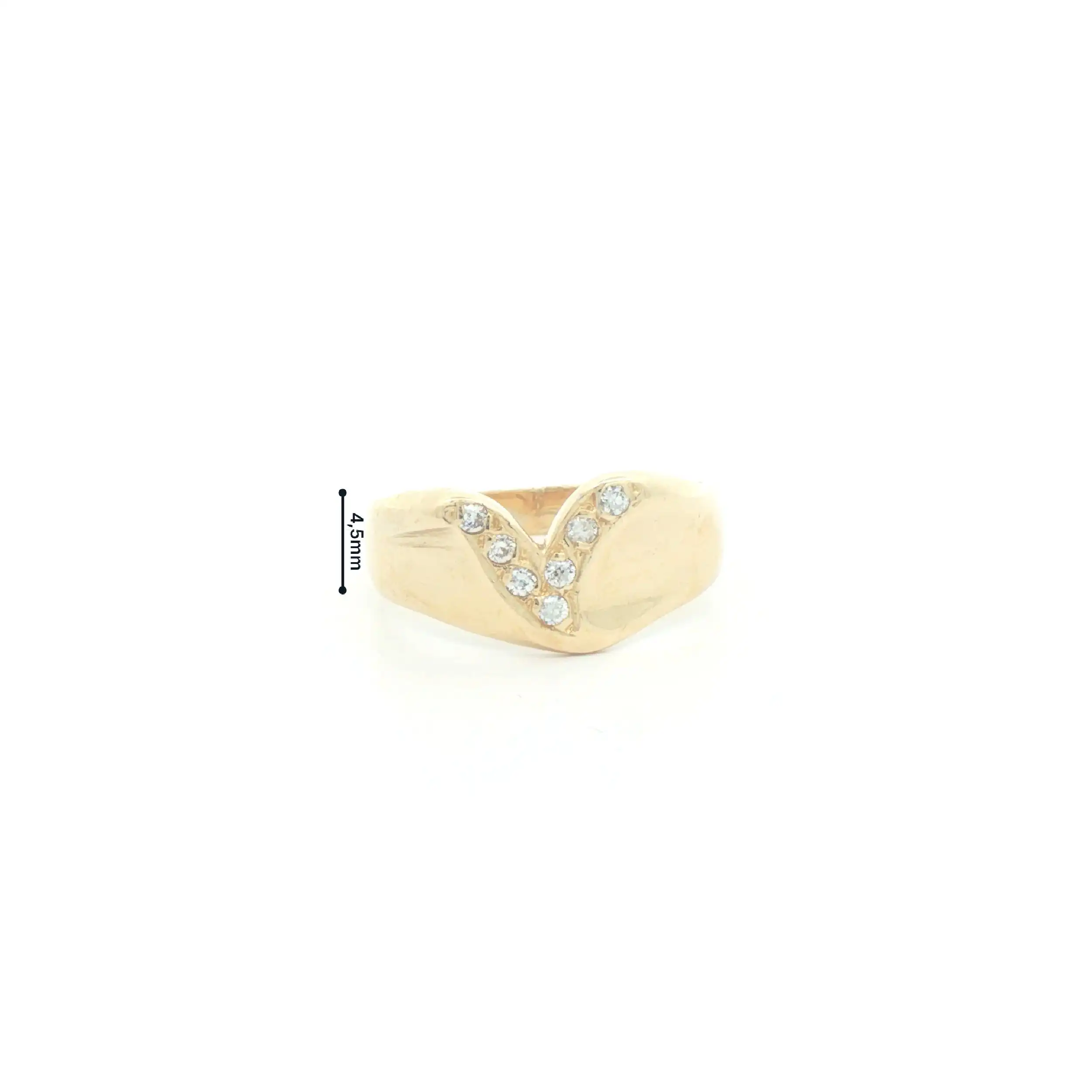 Ring Gelbgold mit Zirkonia