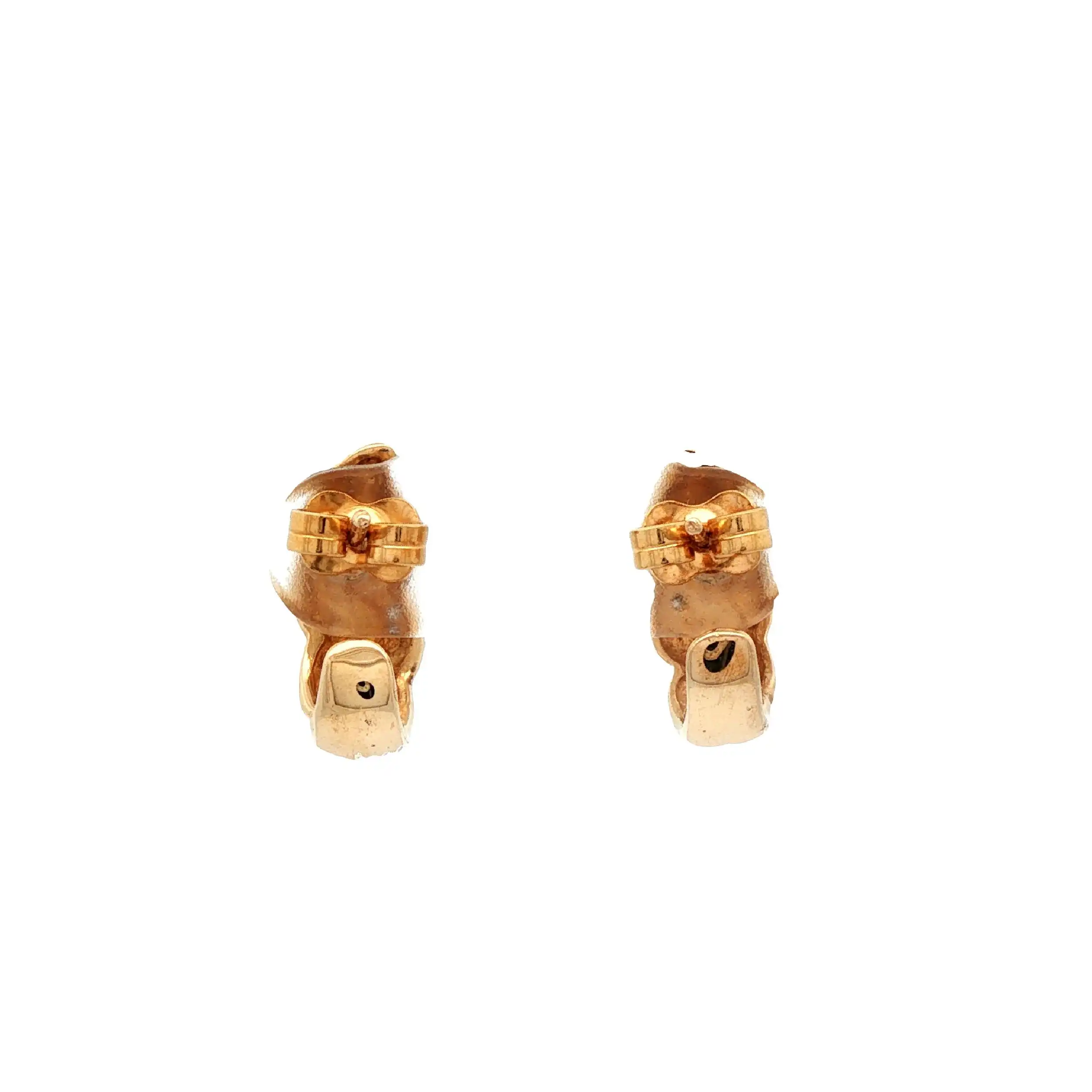 Ohrstecker Gelbgold mit Diamanten