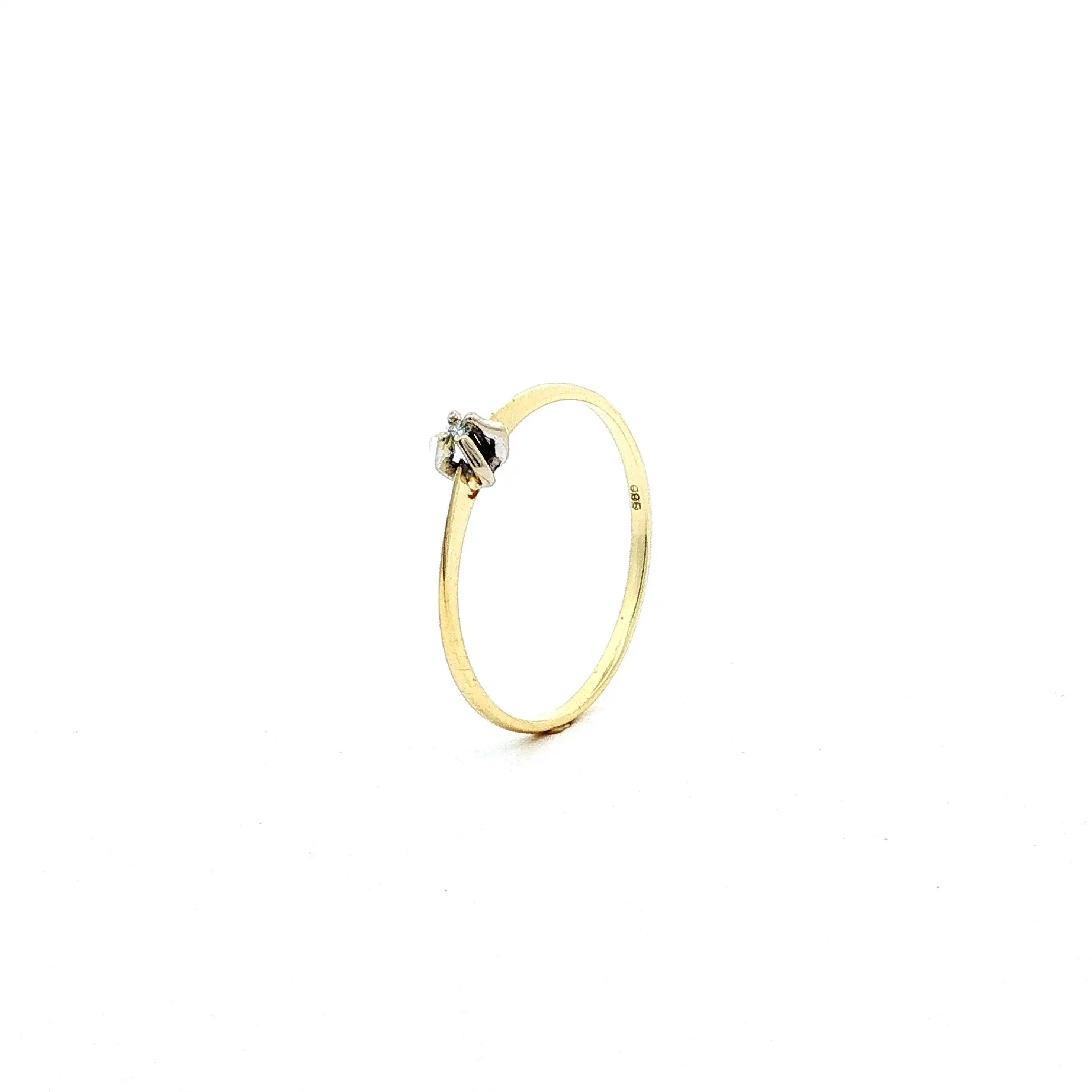 Ring Gelbgold mit Brillant Ring Gelbgold mit Brillant
