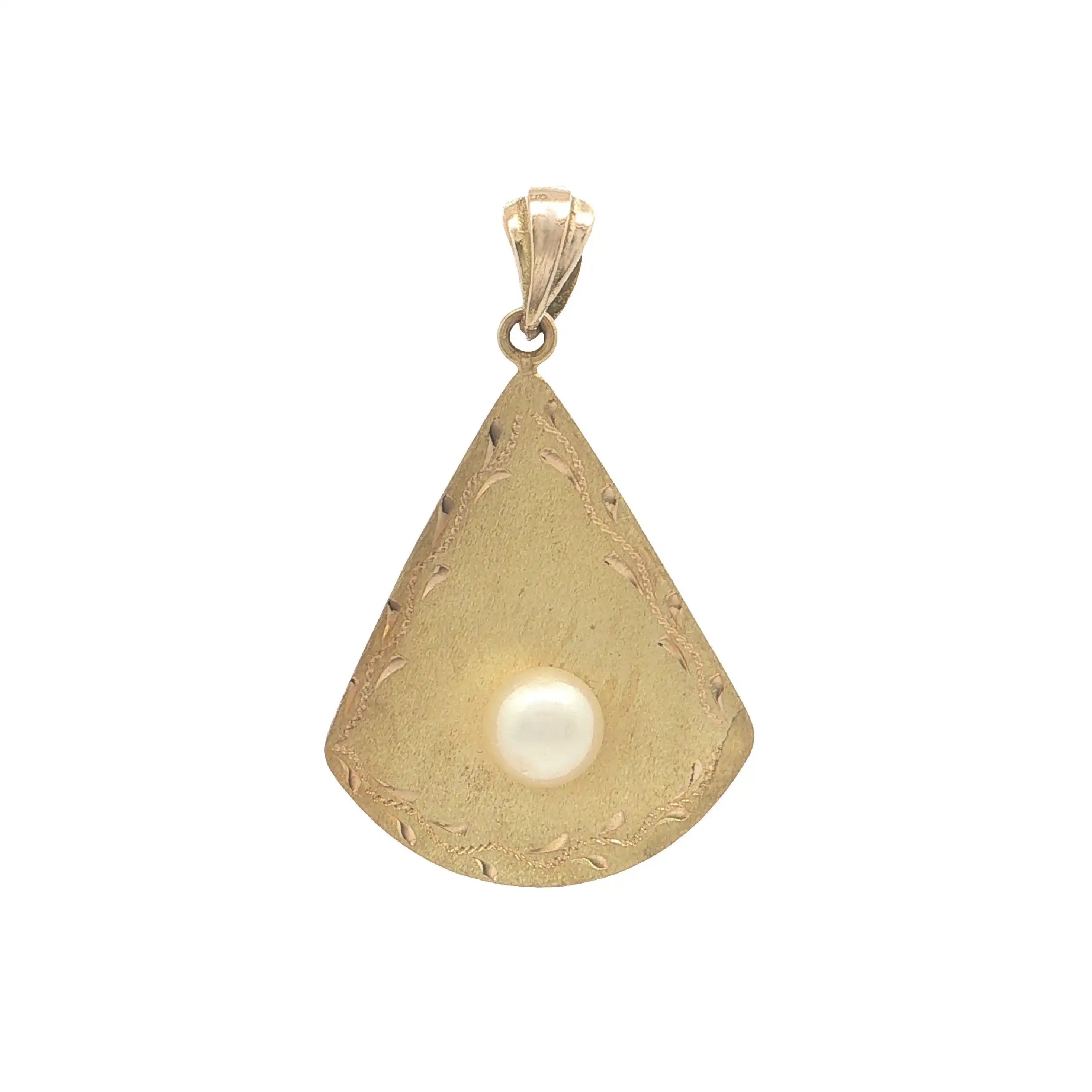 Anhänger Gelbgold mit Perle Anhänger Gelbgold mit Perle