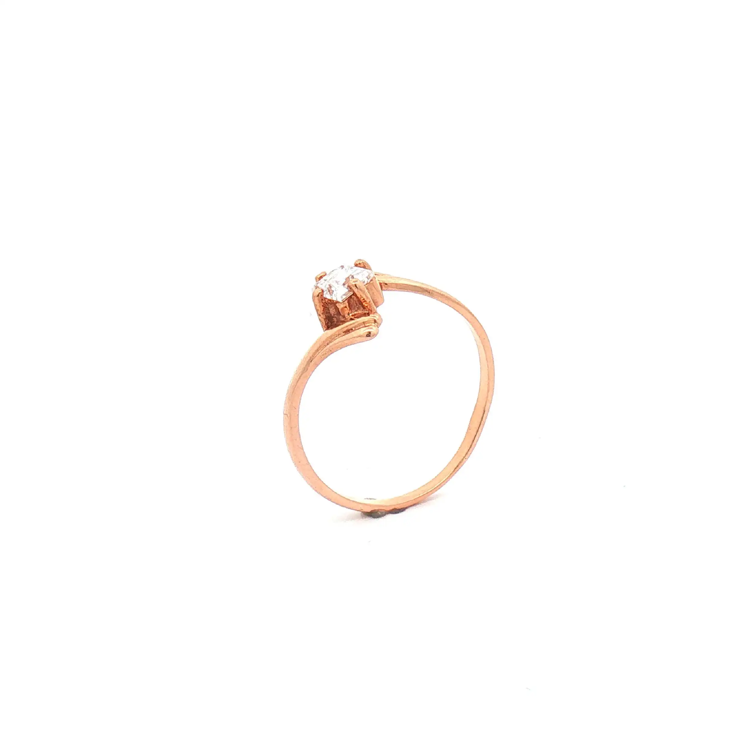 Ring Rotgold mit Zirkonia