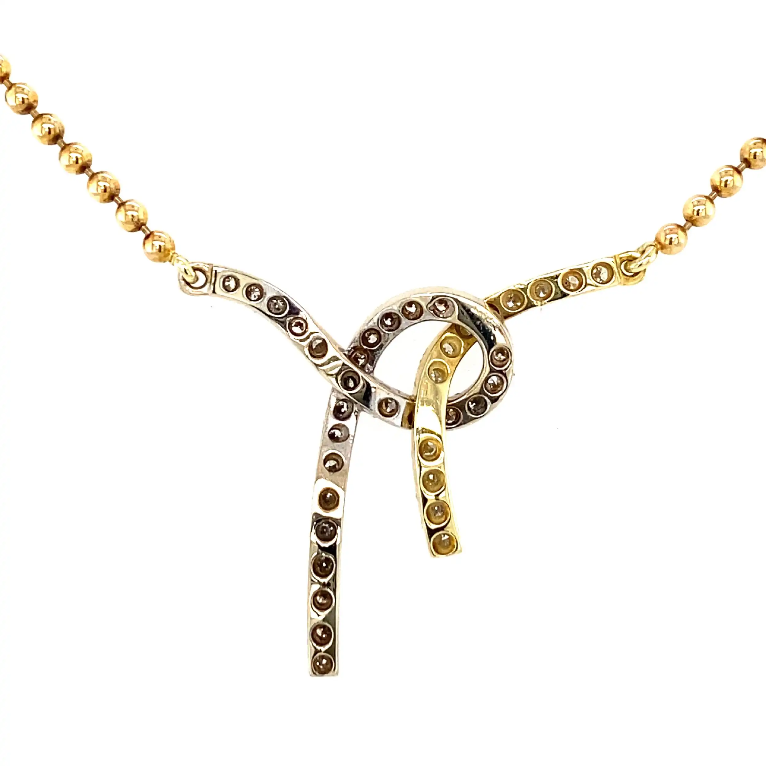 Collier Bicolor mit Brillanten Collier Bicolor mit Brillanten