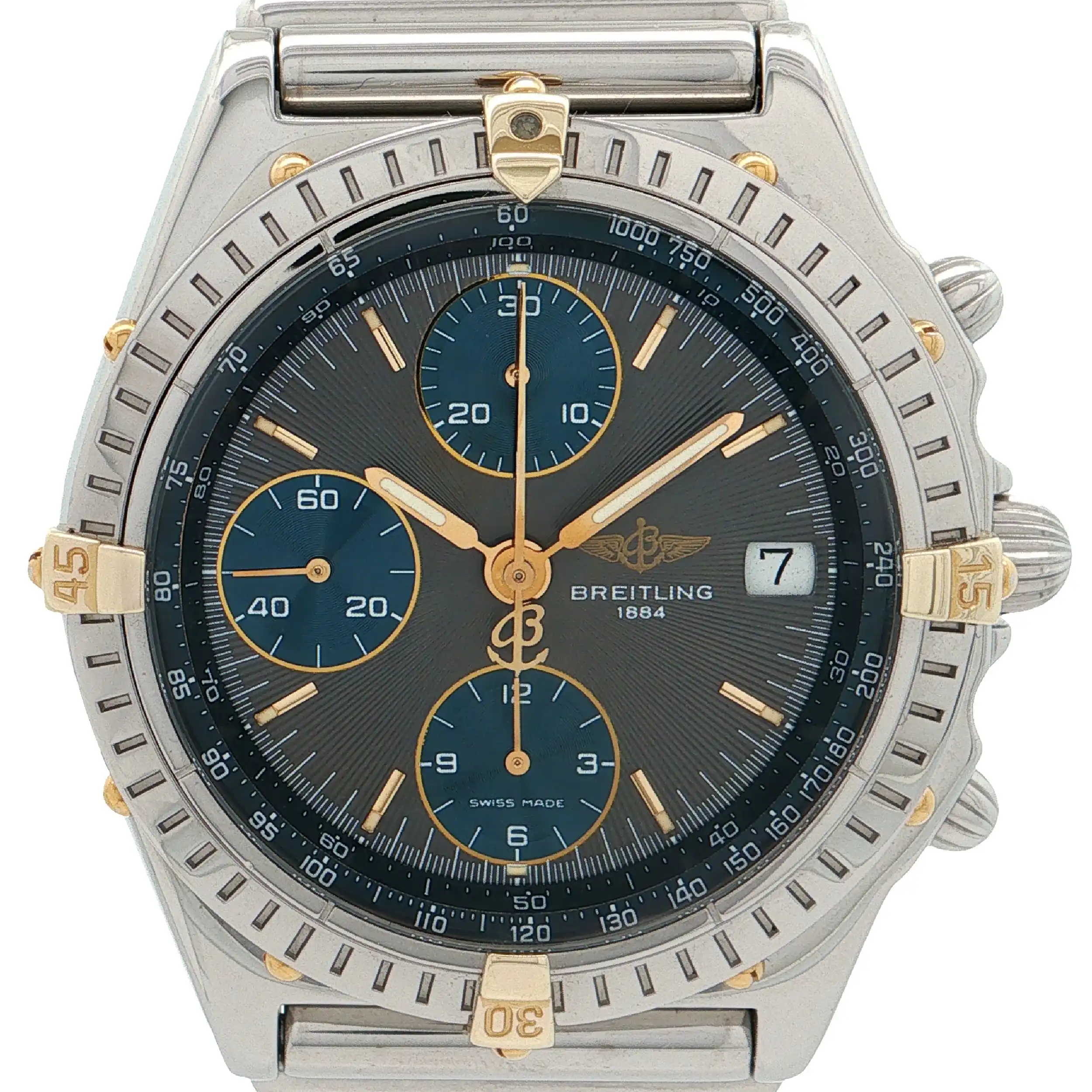 Herrenuhr Breitling Chronomat D13048 mit Juwelierzertifikat und Box Herrenuhr Breitling Chronomat D13048 mit Juwelierzertifikat und Box