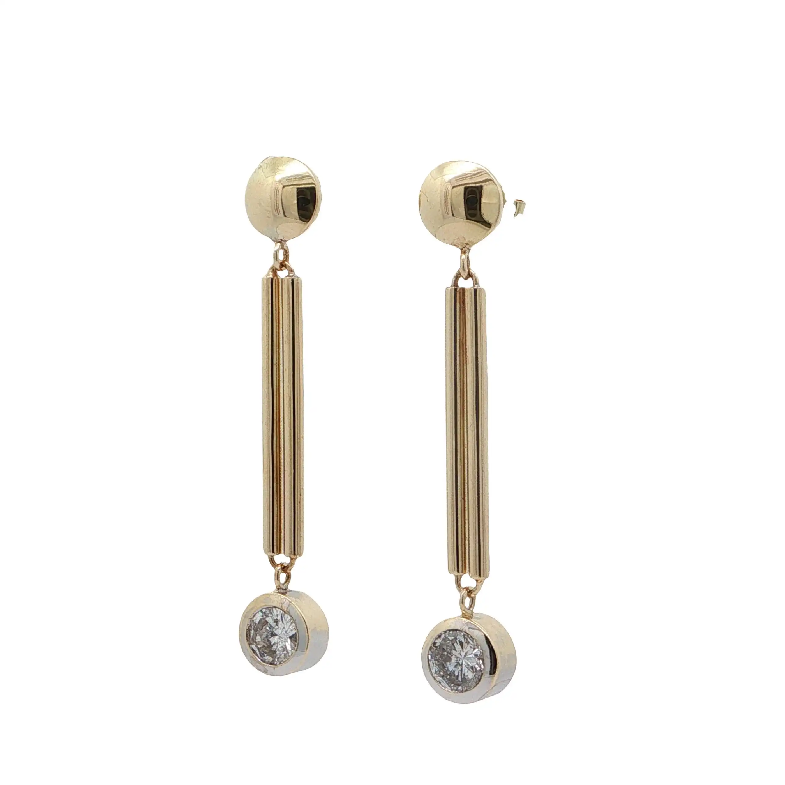 Ohrstecker Gelbgold mit Brillanten