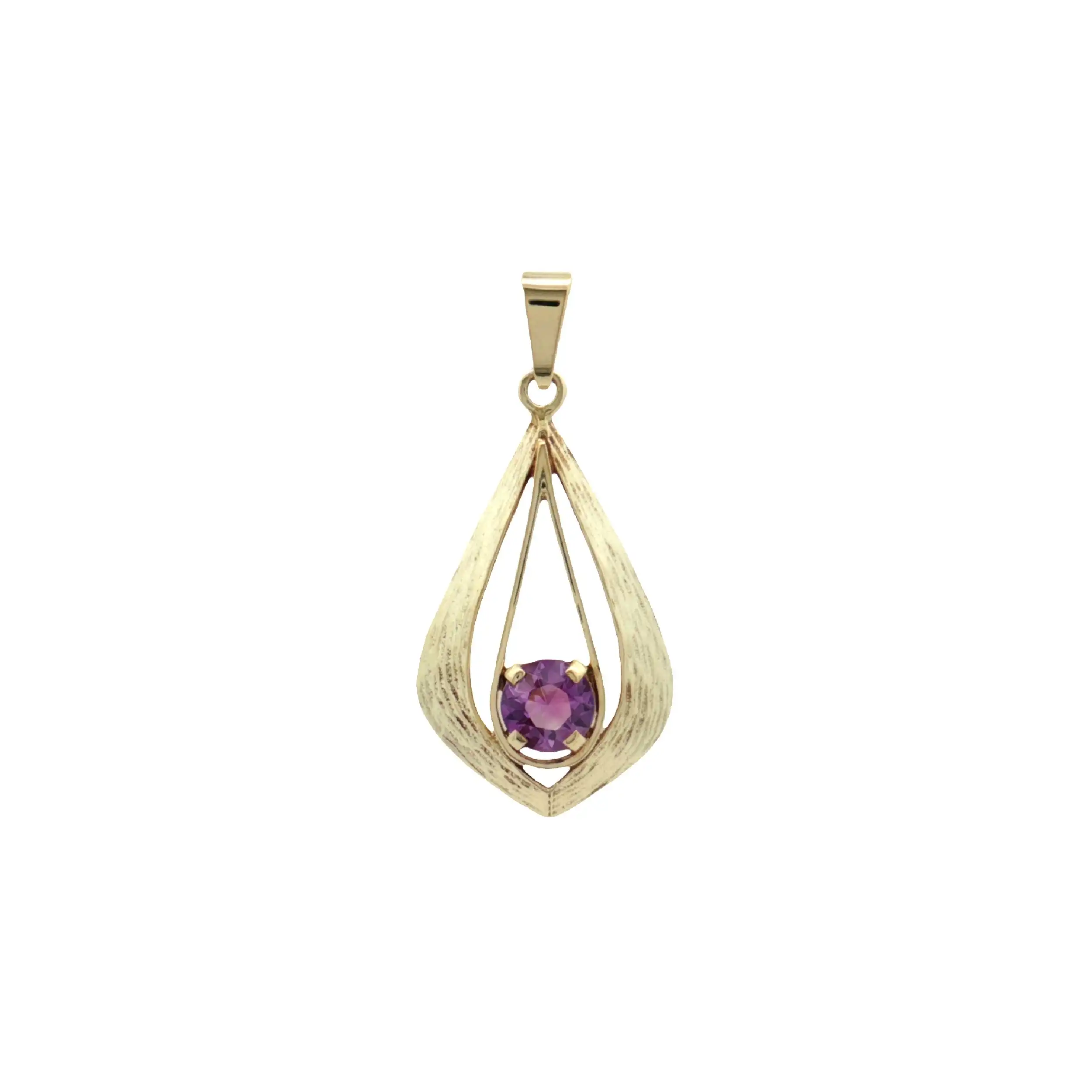 Anhänger Gelbgold mit Amethyst Anhänger Gelbgold mit Amethyst