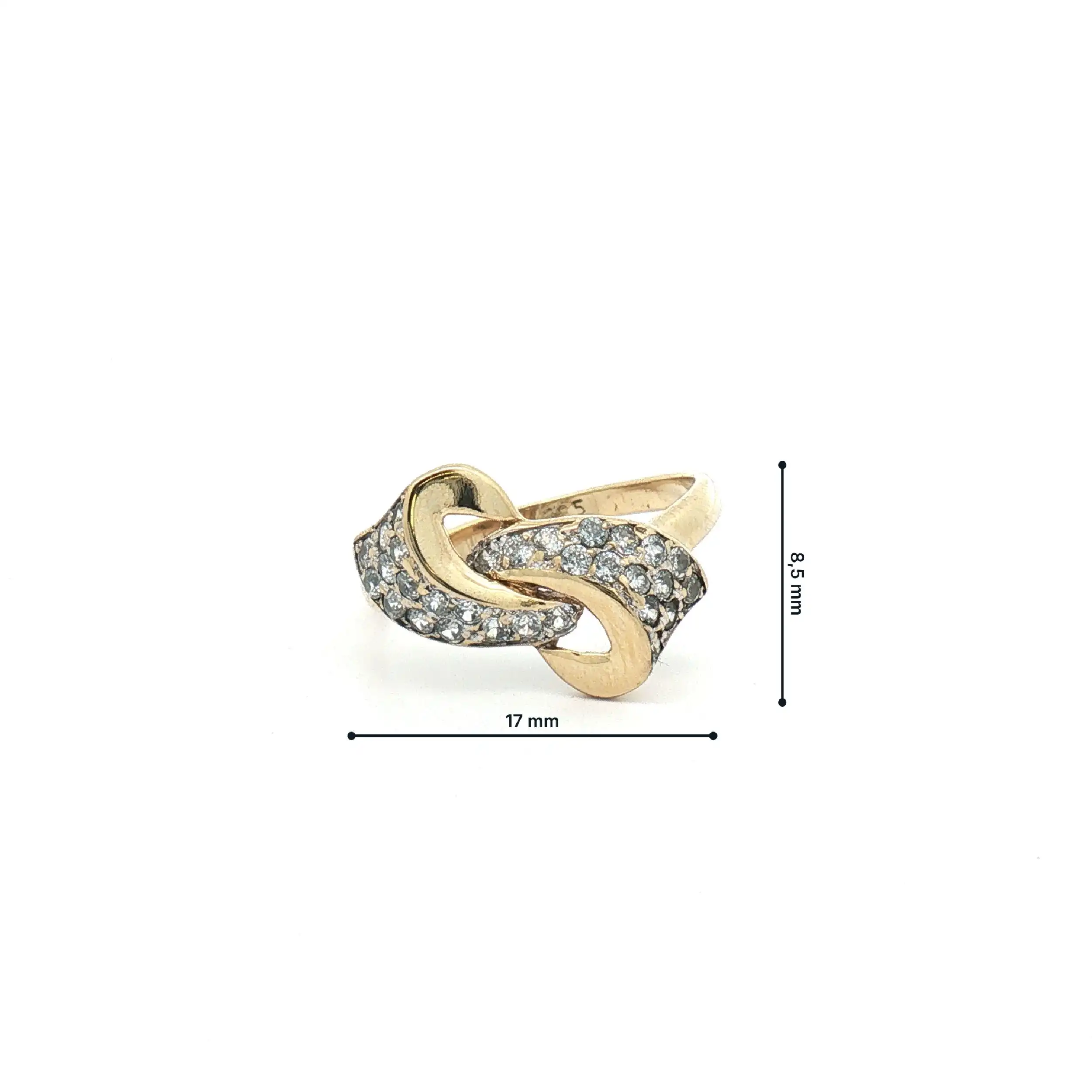Ring Bicolor mit Zirkonia