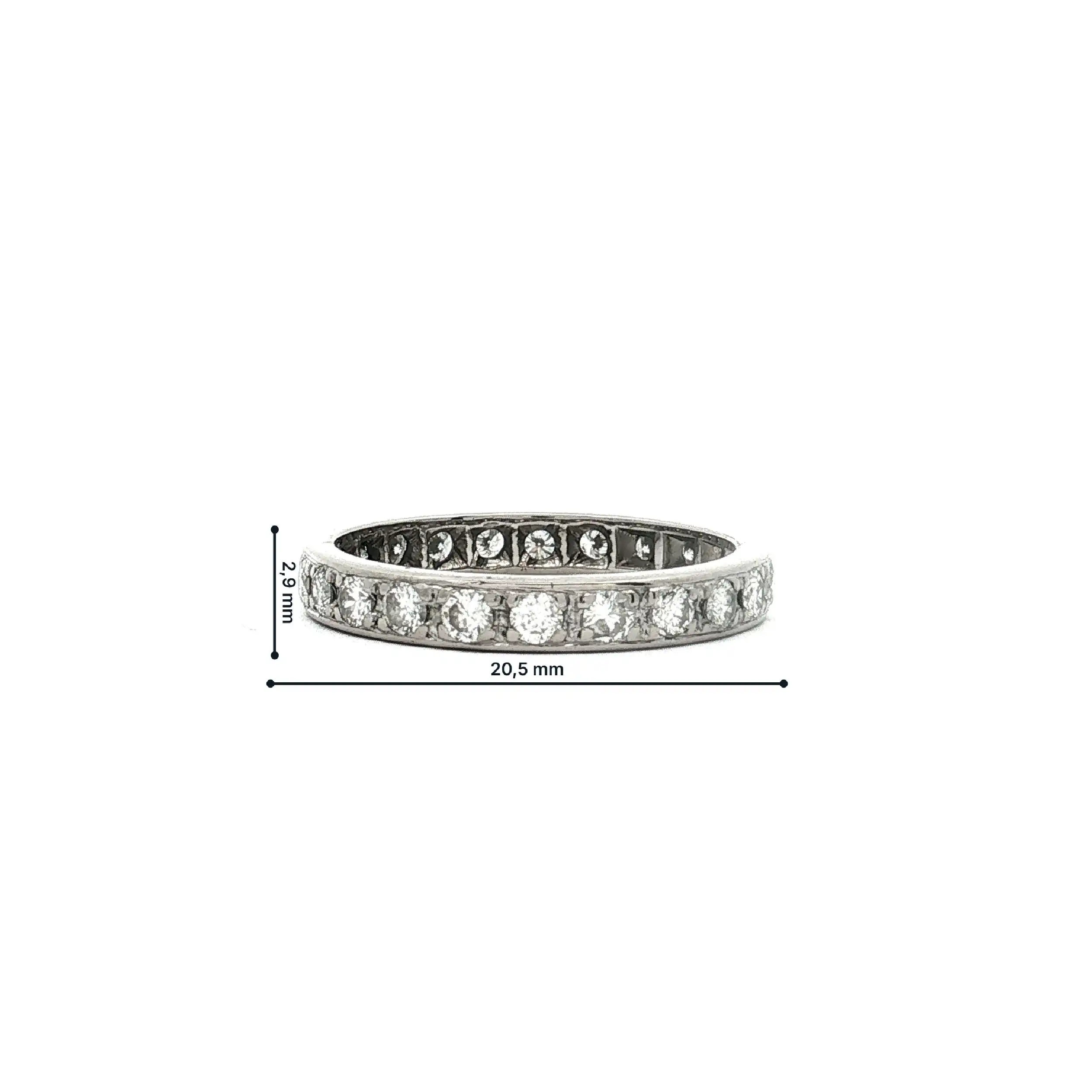 Memoryring Weißgold mit Brillanten