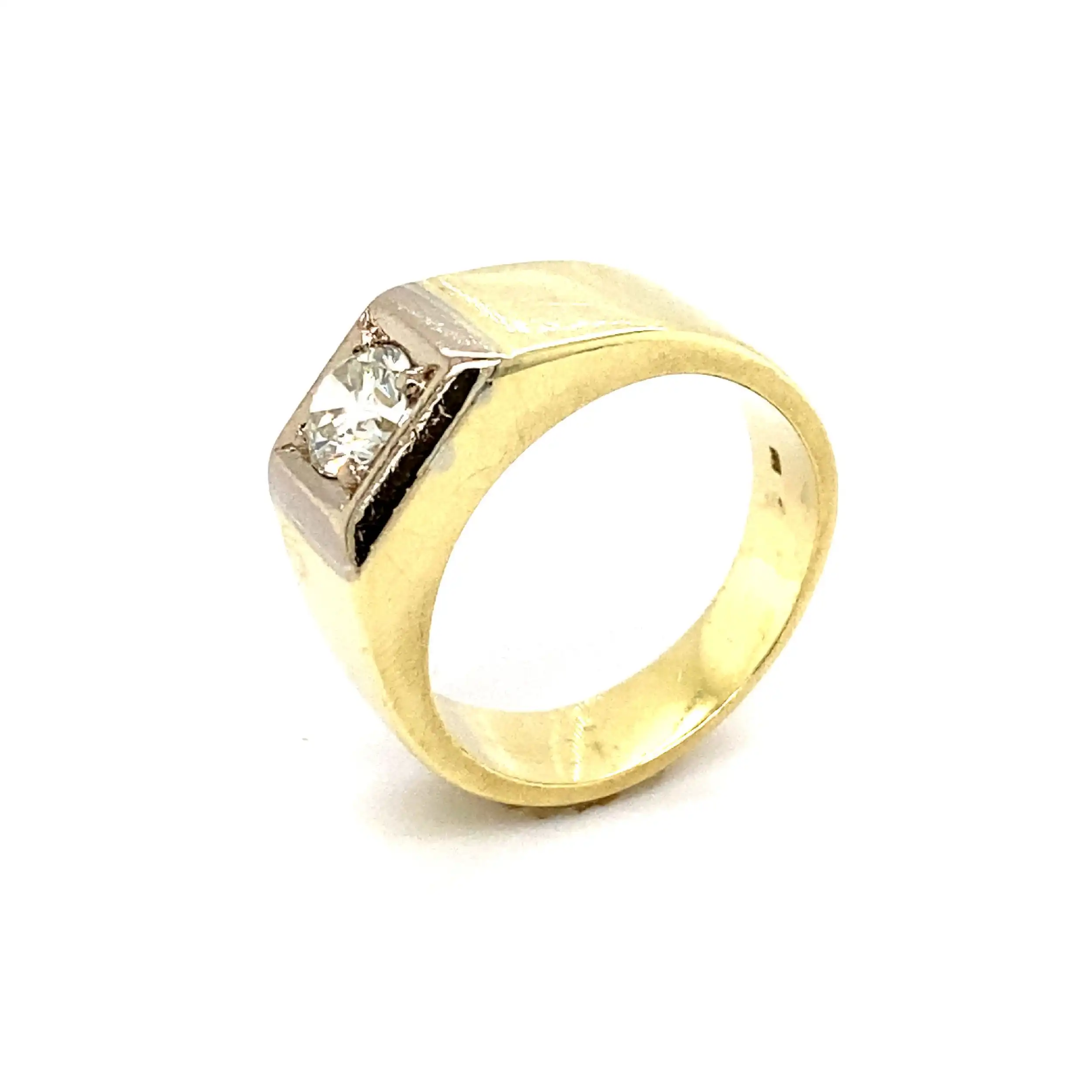 Ring Bicolor mit Brillant Ring Bicolor mit Brillant