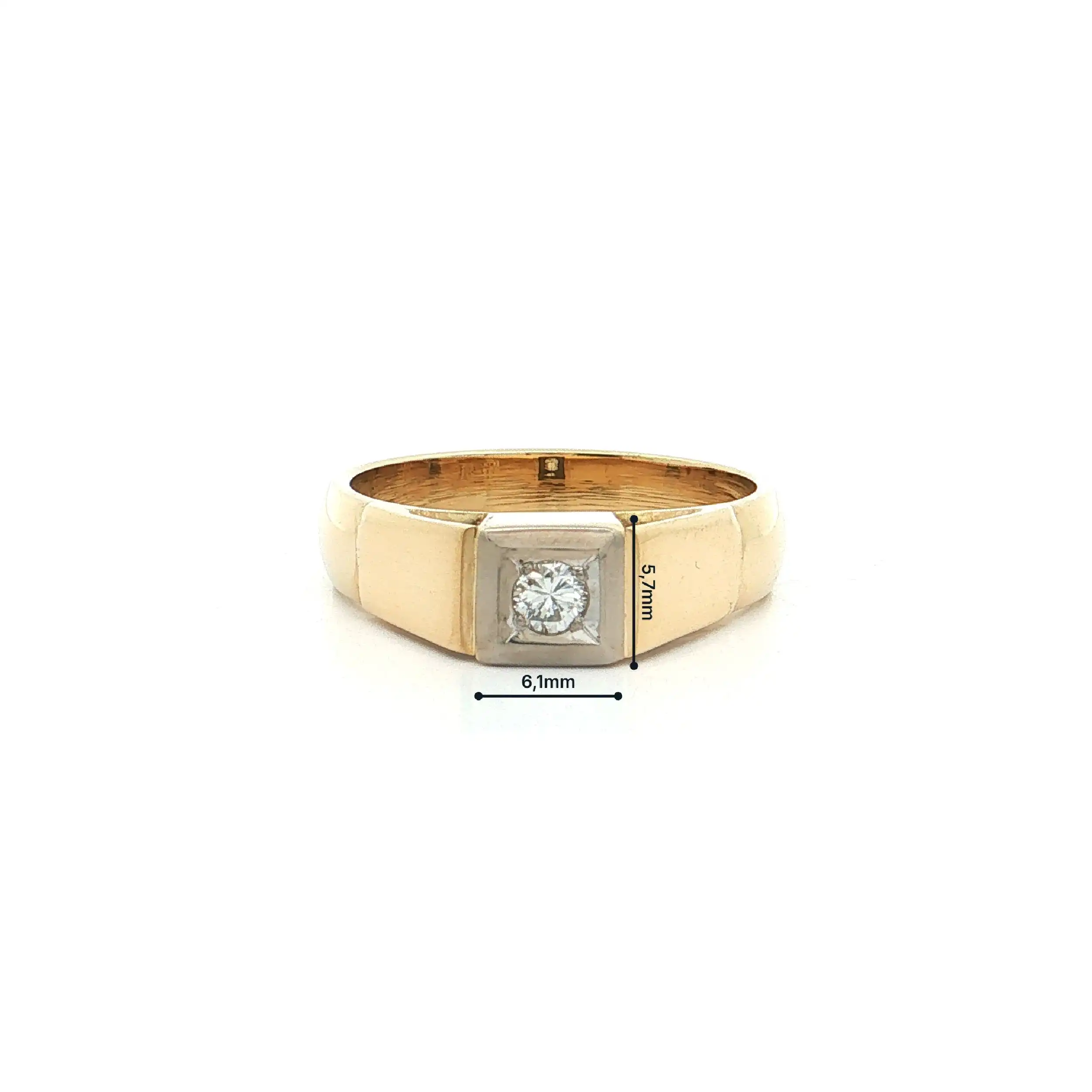 Ring Bicolor mit Brillant "Niessing"