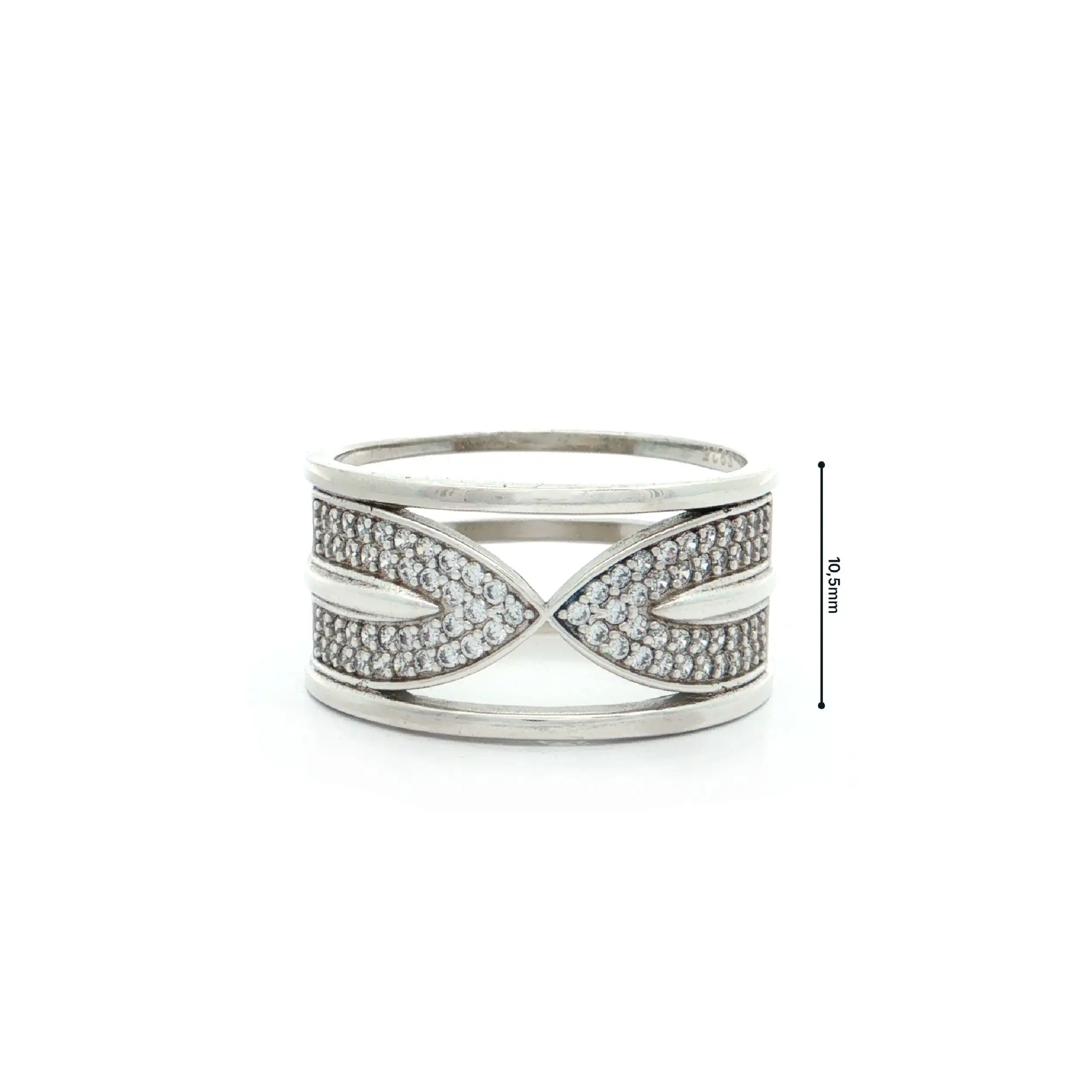 Ring Silber mit Zirkoniasteinchen Ring Silber mit Zirkoniasteinchen