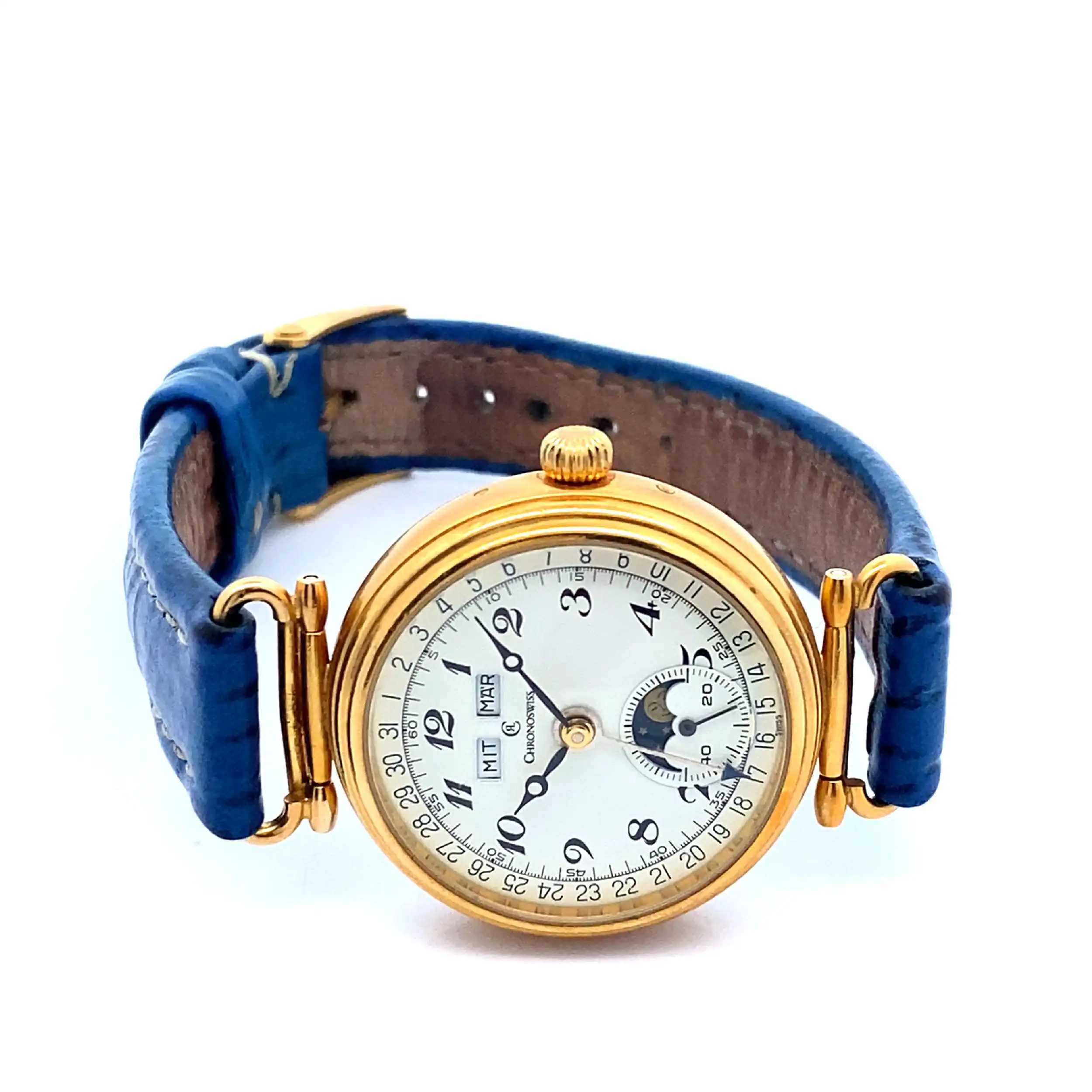 Damenuhr Chronoswiss Lunar Triple Date vergoldet