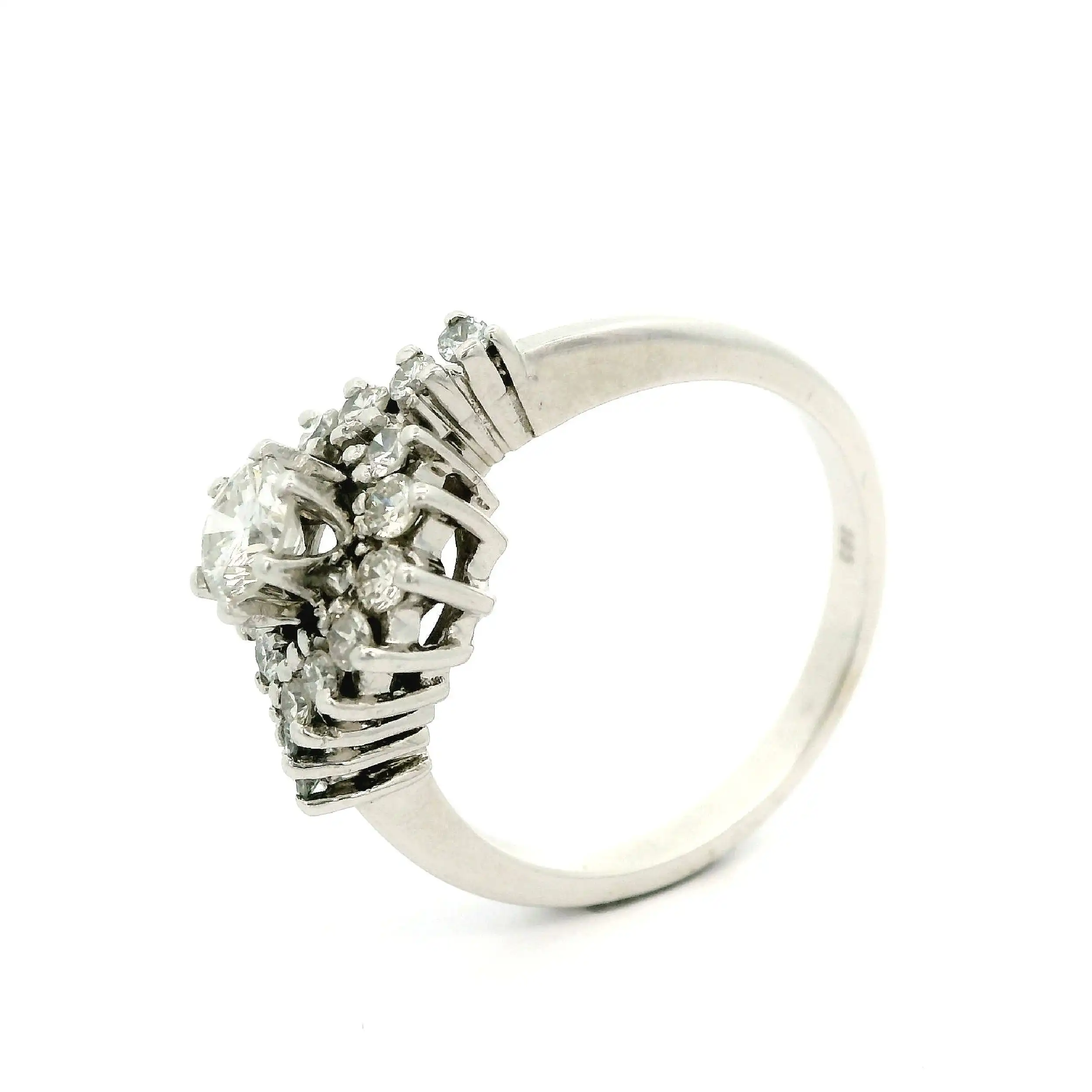 Ring Weißgold mit Brillanten Ring Weißgold mit Brillanten