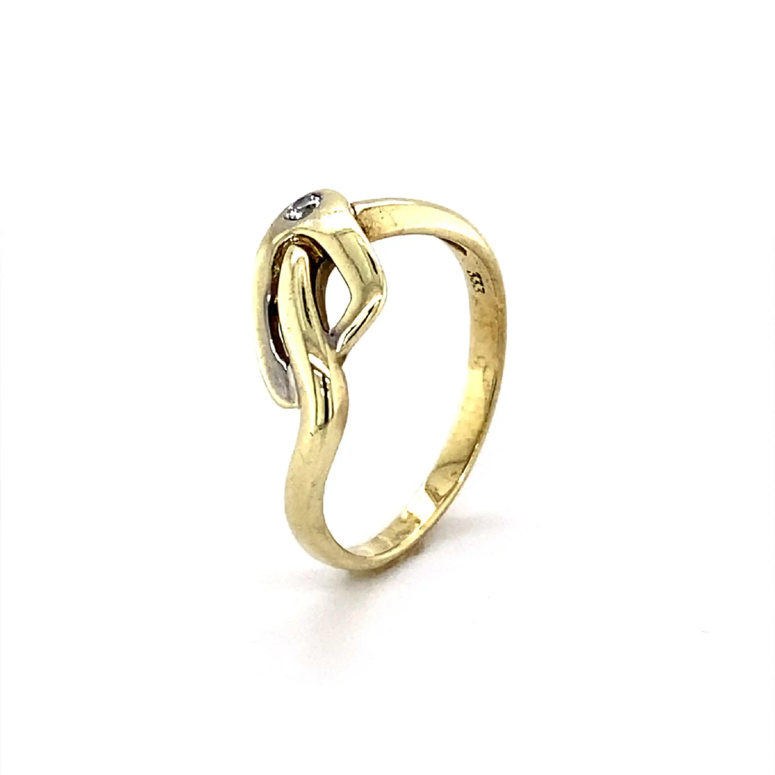 Ring Gelbgold mit Brillant Ring Gelbgold mit Brillant