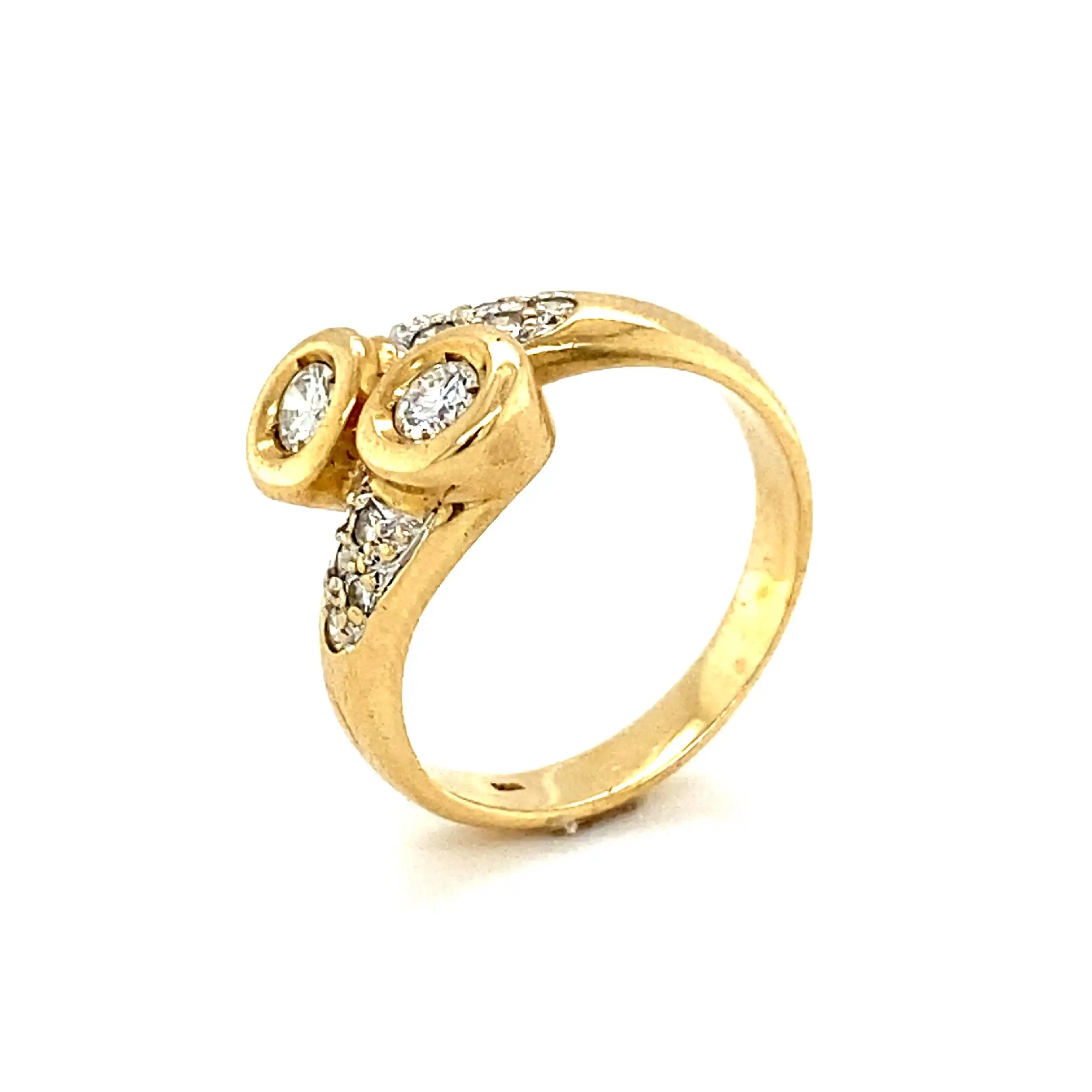 Ring Gelbgold mit Brillanten Ring Gelbgold mit Brillanten