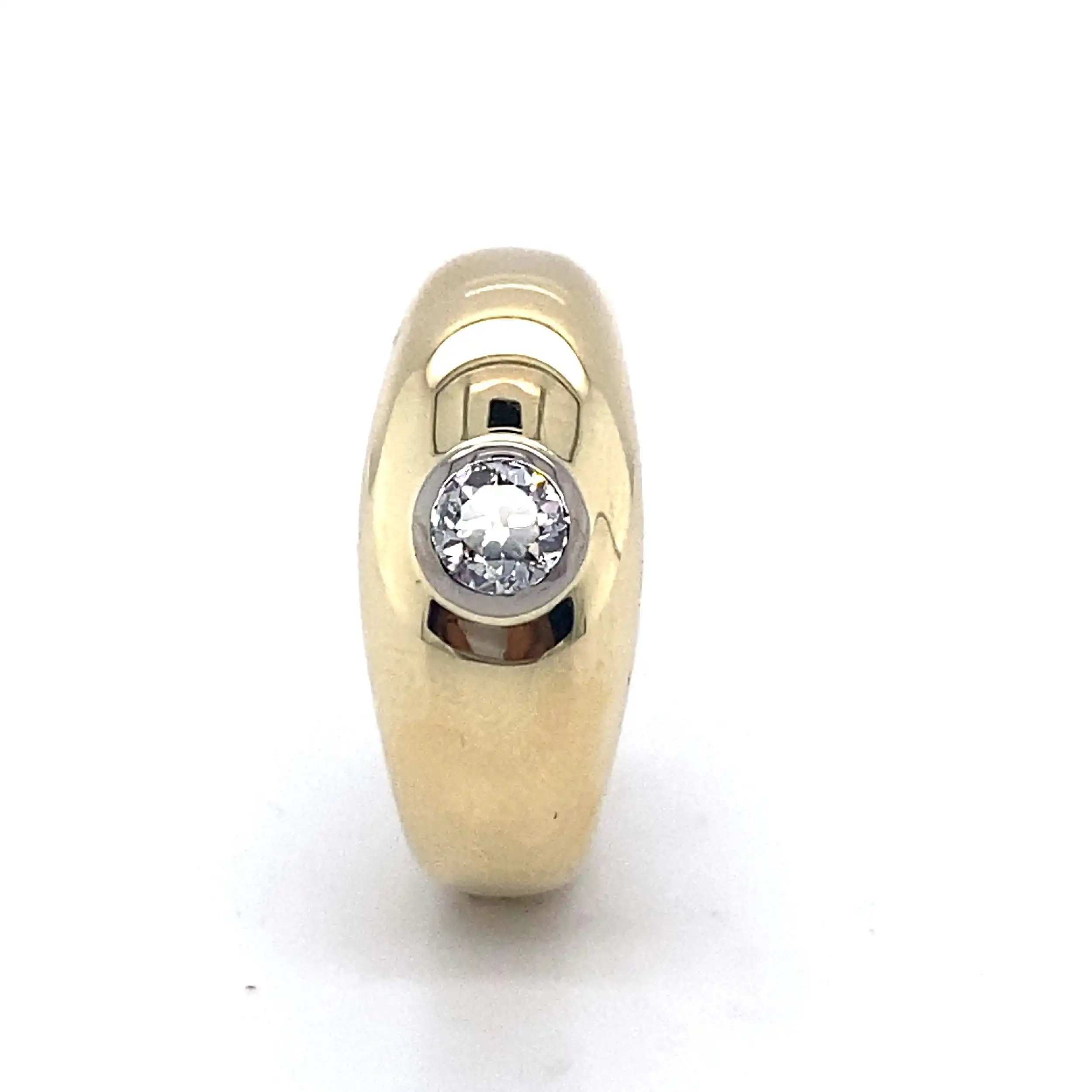 Ring Gelbgold mit Altschliffdiamant Ring Gelbgold mit Altschliffdiamant