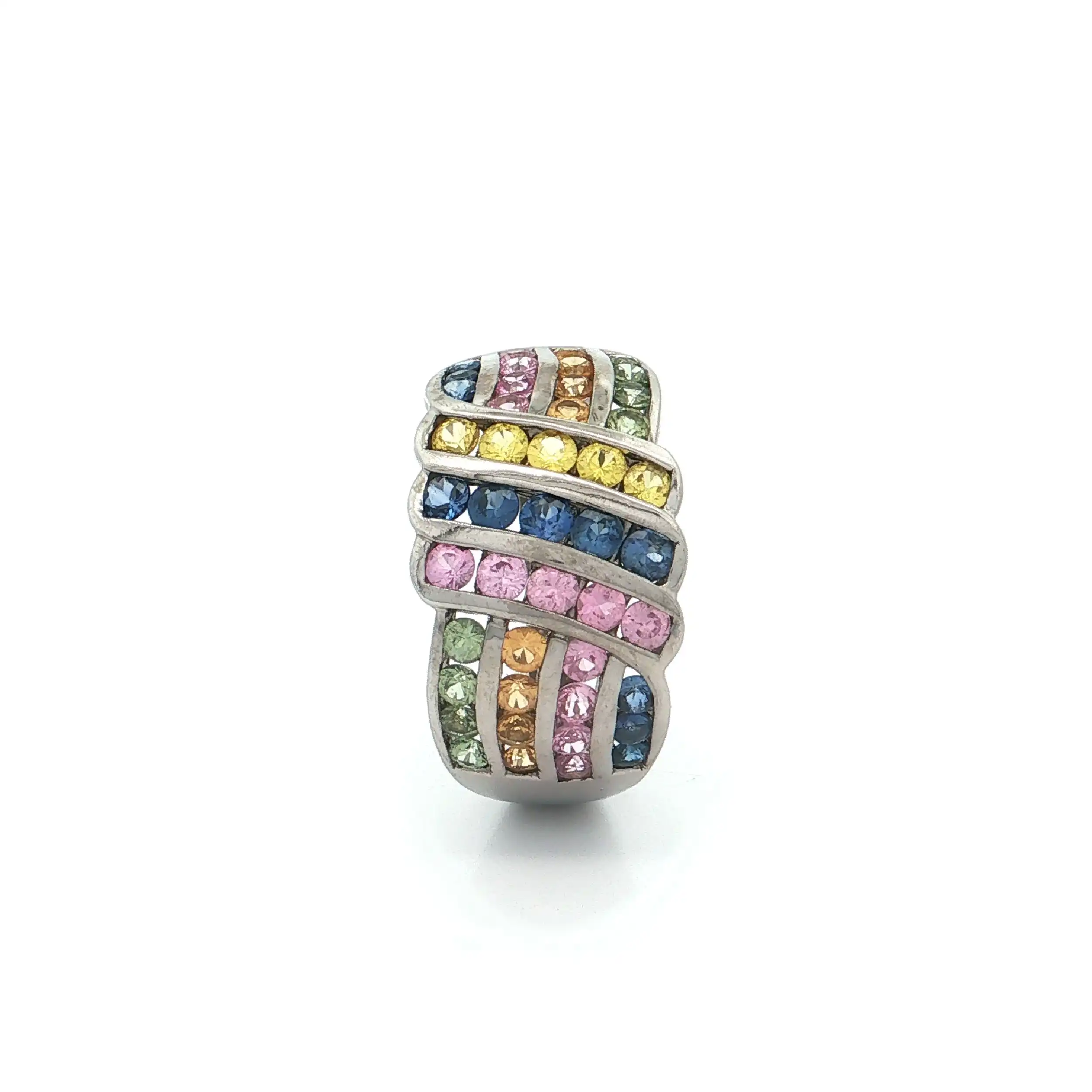 Ring Weißgold mit Saphiren