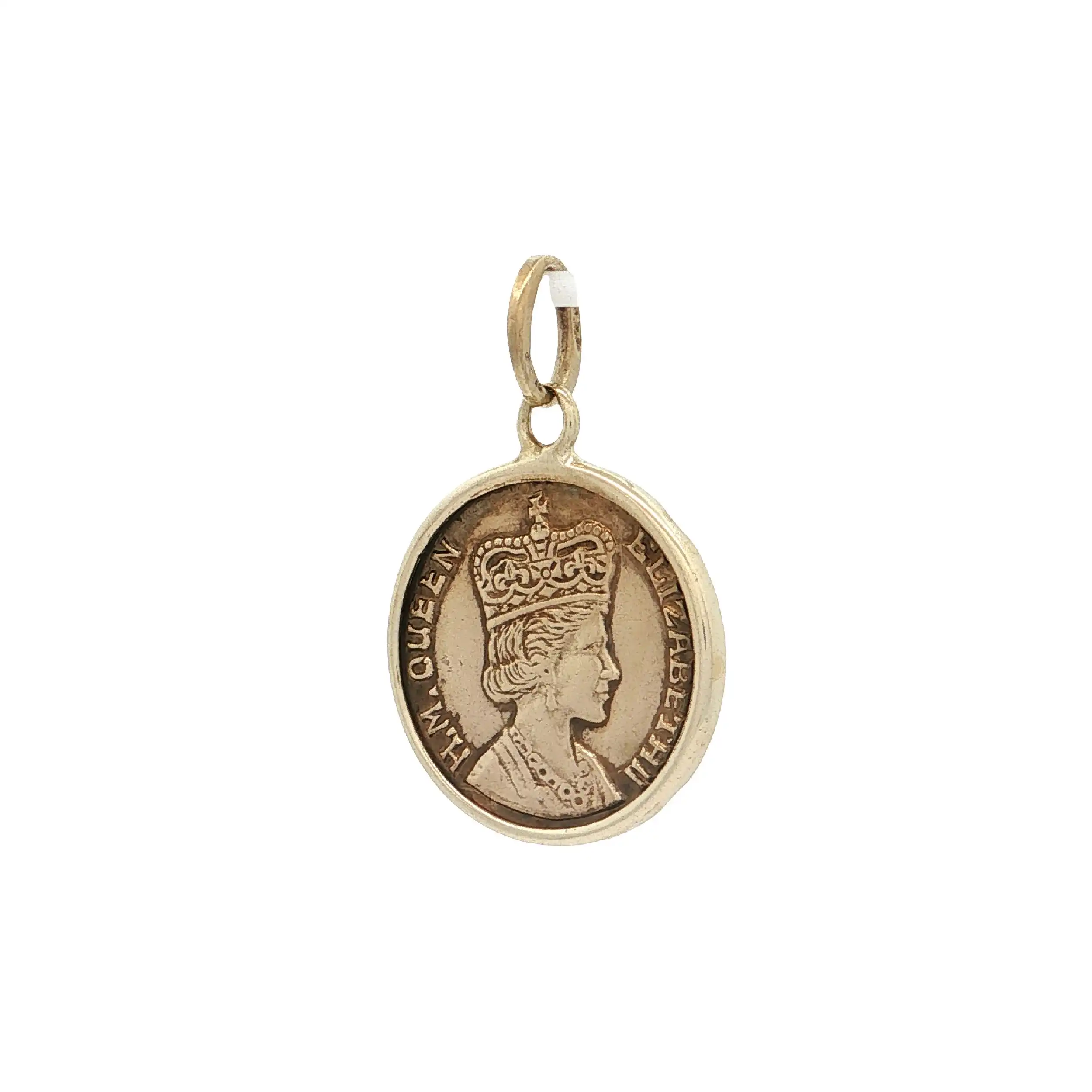 Anhänger Gelbgold mit Münze "Queen Elizabeth"