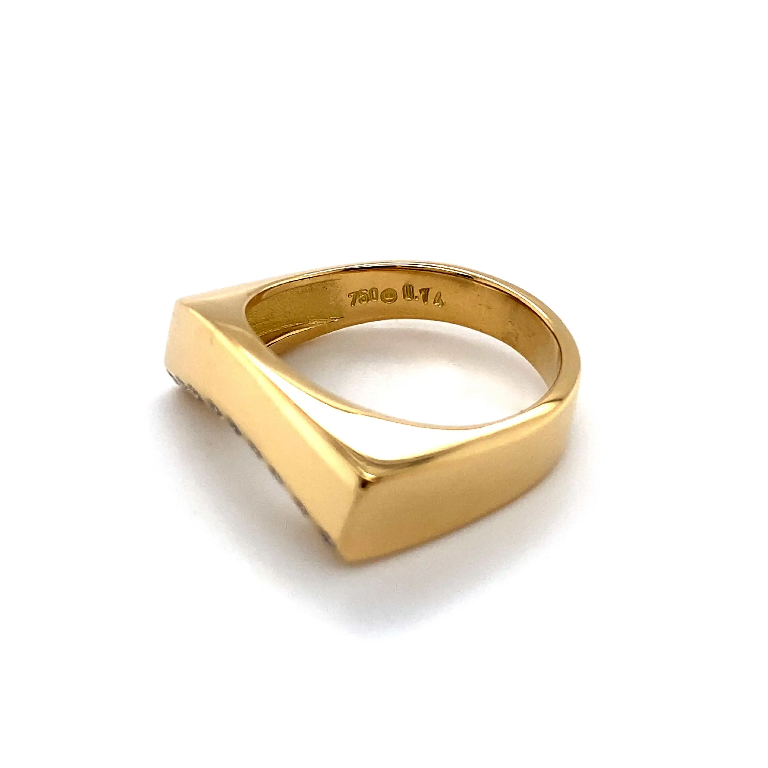 Ring Gelbgold mit Brillanten , graviert mit 0,14ct Ring Gelbgold mit Brillanten , graviert mit 0,14ct
