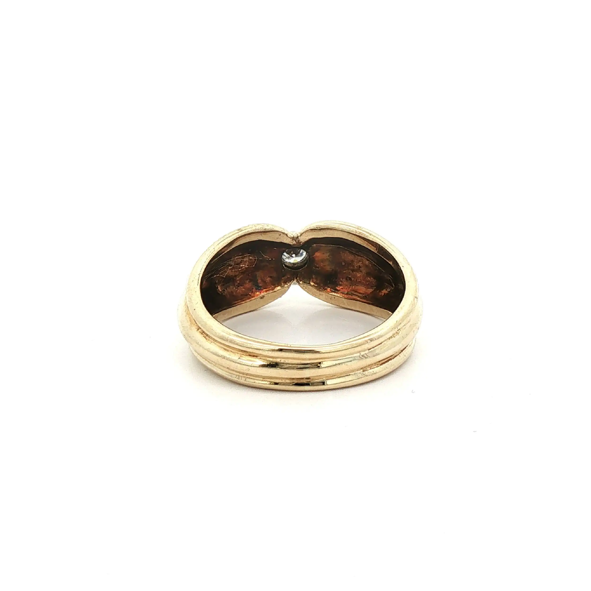 Ring Gelbgold mit Brillant Ring Gelbgold mit Brillant