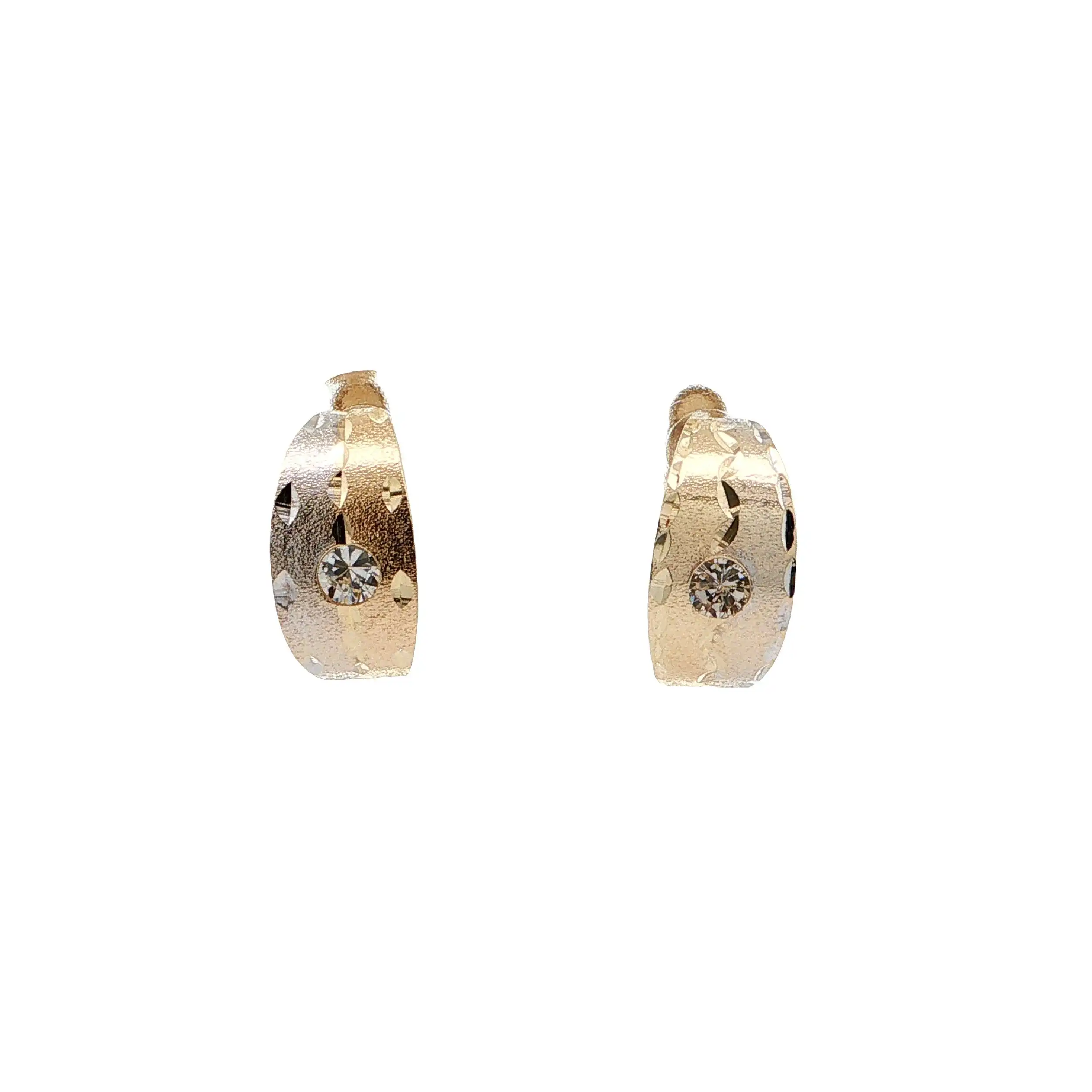 Ohrringe Bicolor mit Zirkonia
