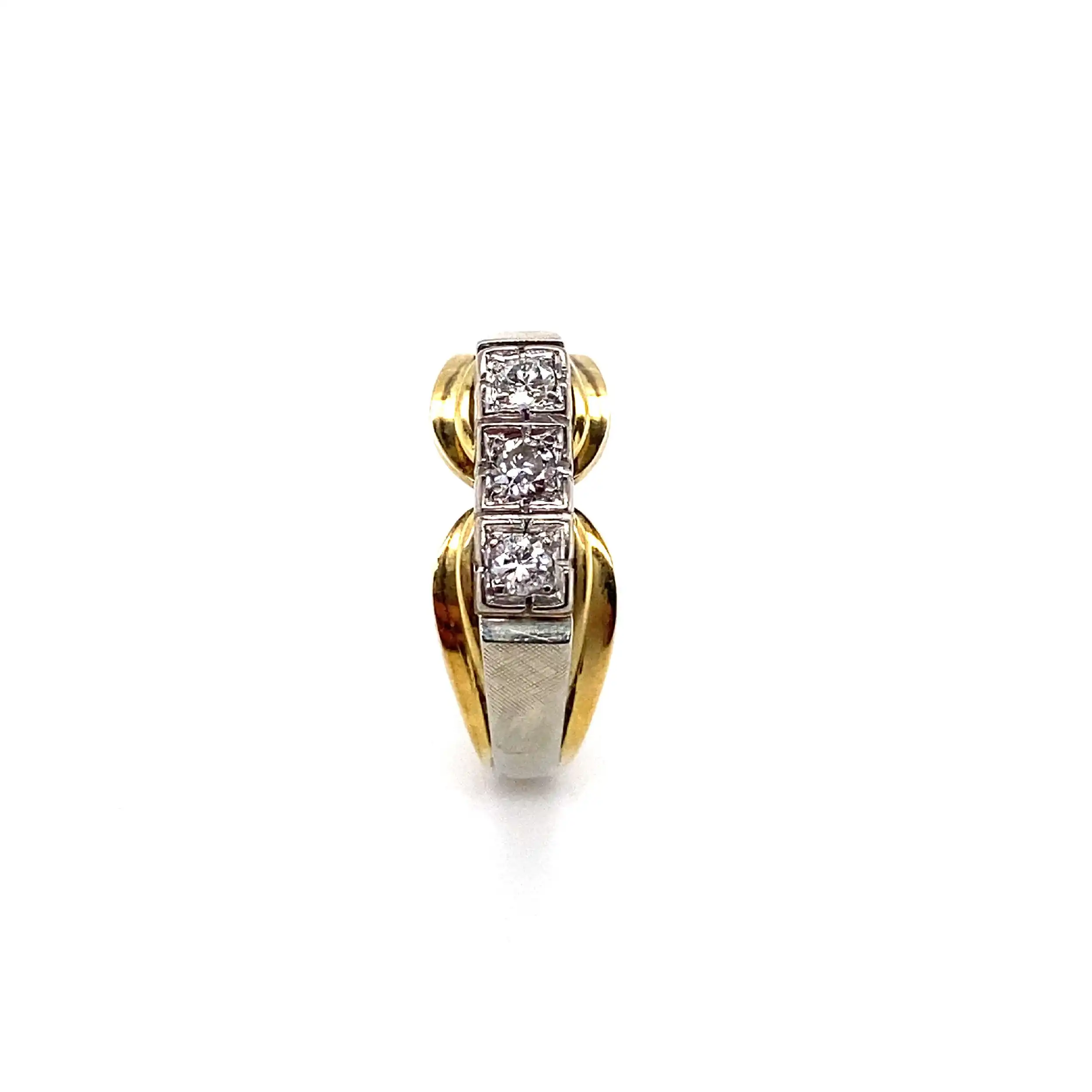 Ring Bicolor mit Brillanten Ring Bicolor mit Brillanten