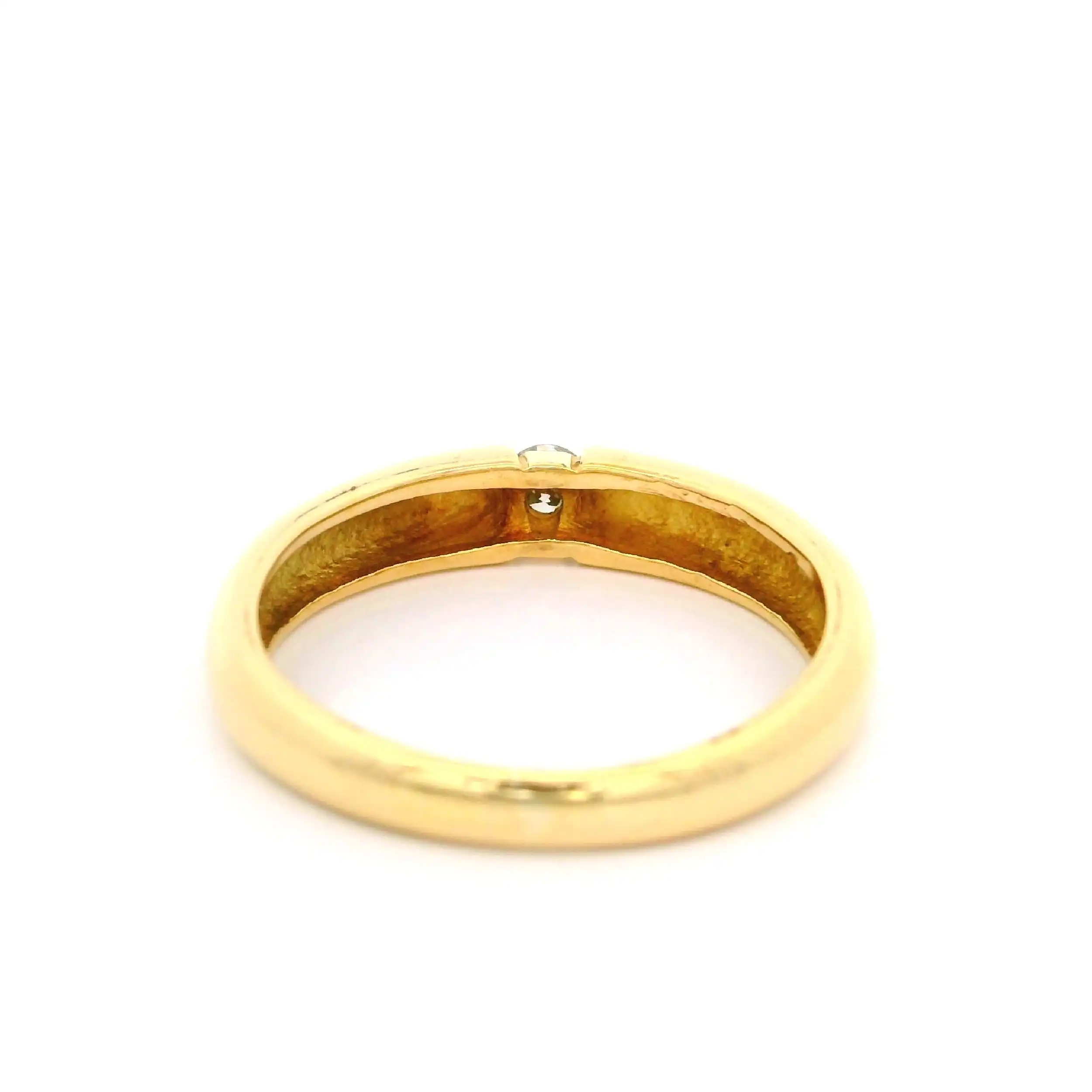 Ring Gelbgold Christ mit Brillant Solitär Ring Gelbgold Christ mit Brillant Solitär