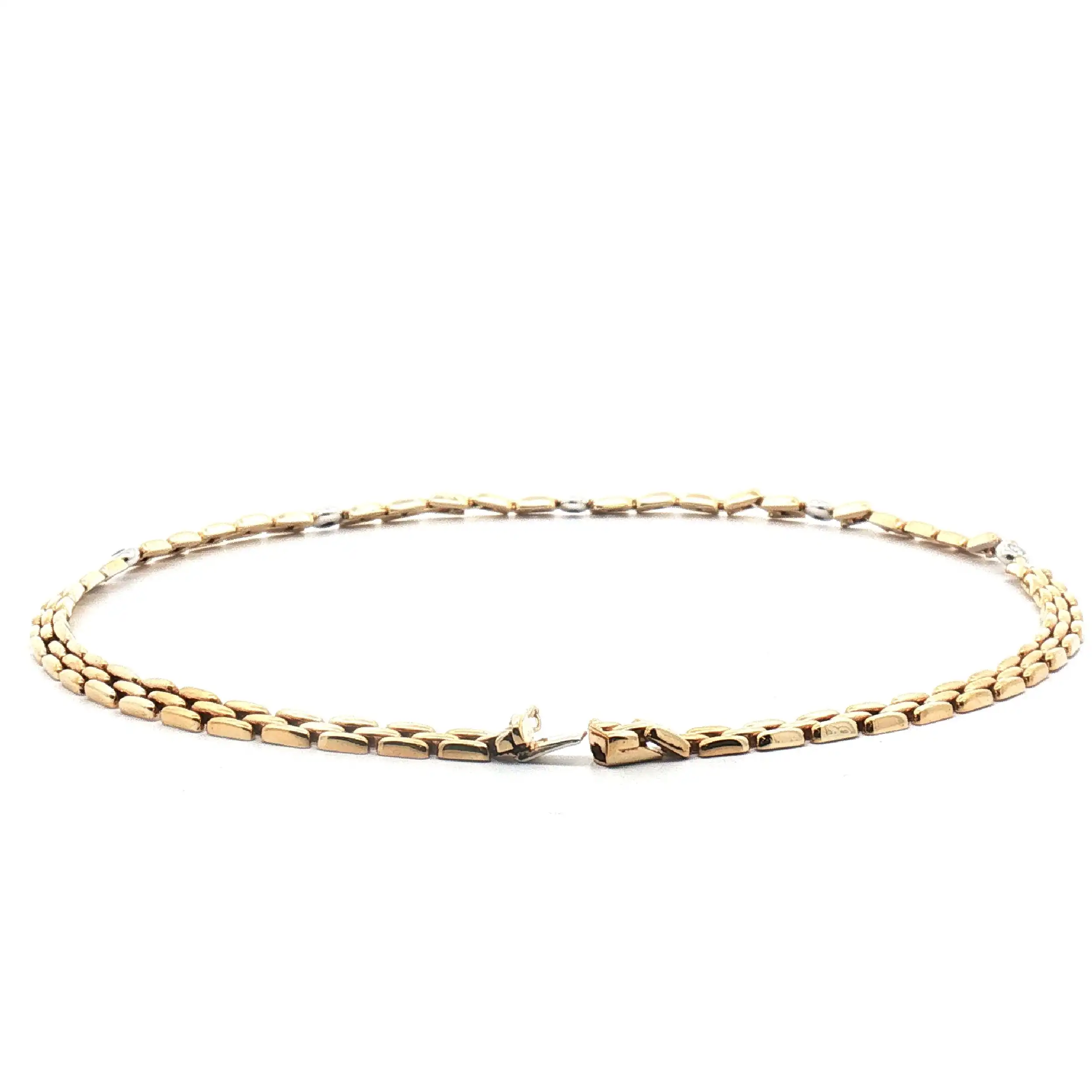 Collier Bicolor mit Brillanten Collier Bicolor mit Brillanten