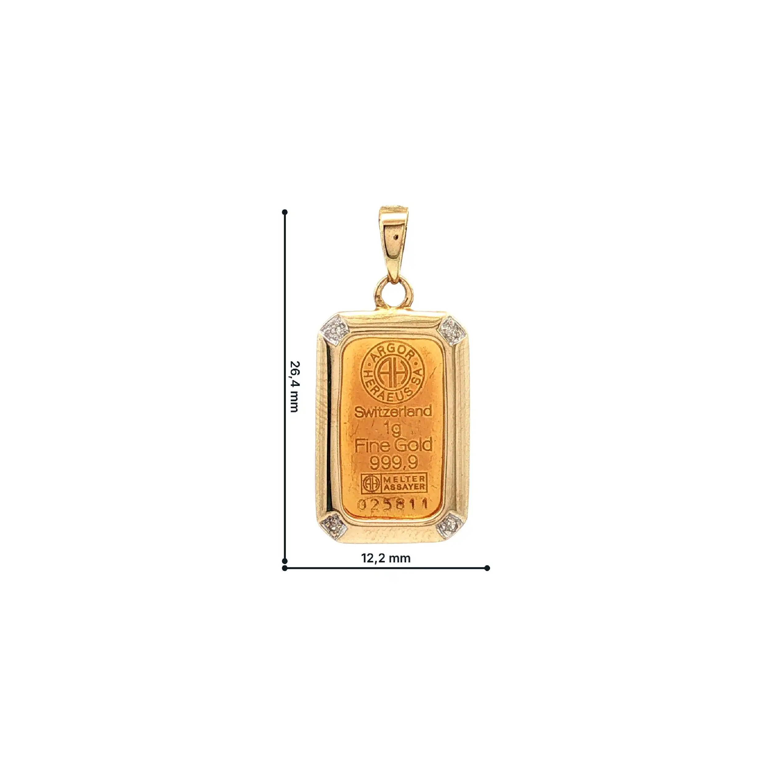 Anhänger Gelbgold mit Barren