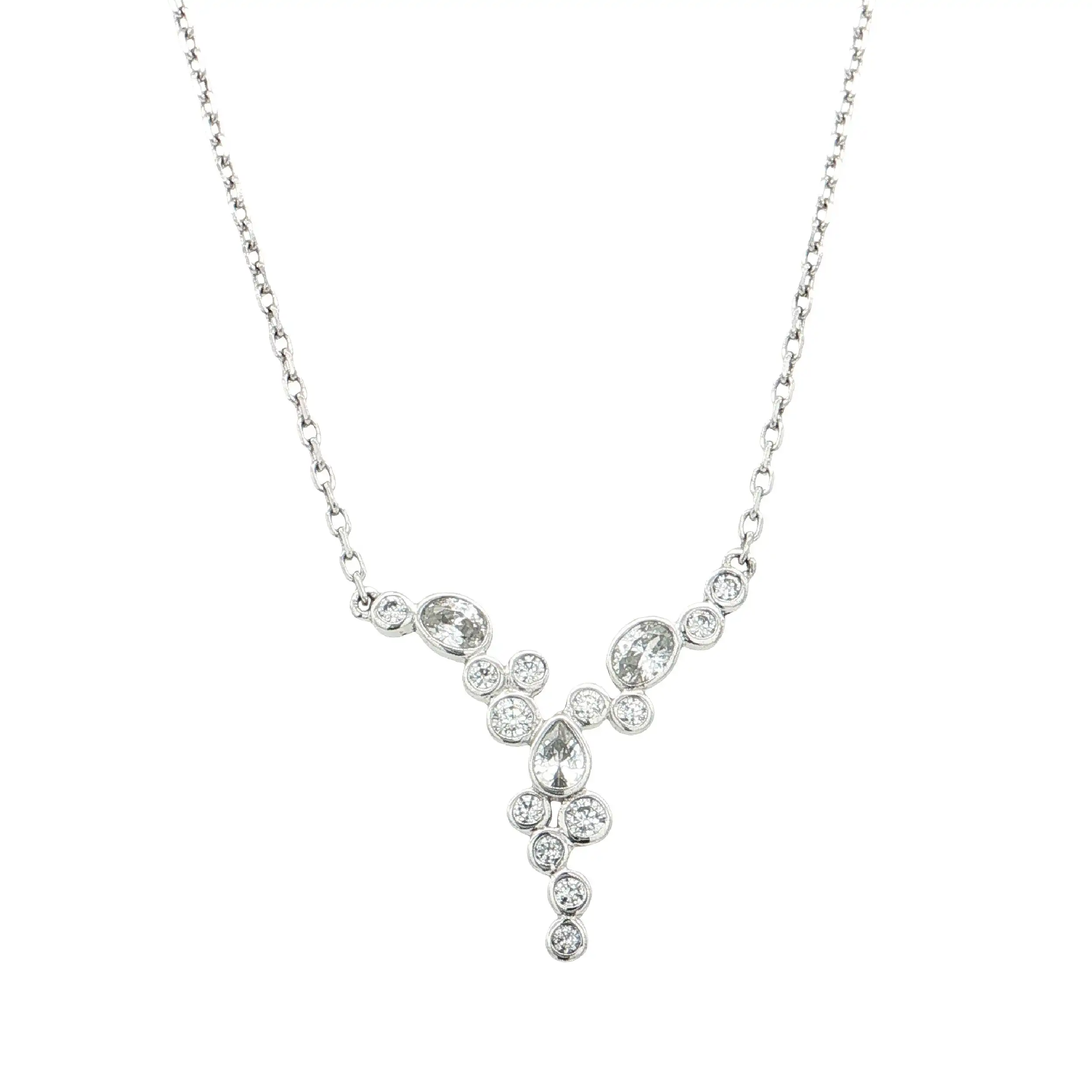 Collier Silber mit Zirkonia Collier Silber mit Zirkonia