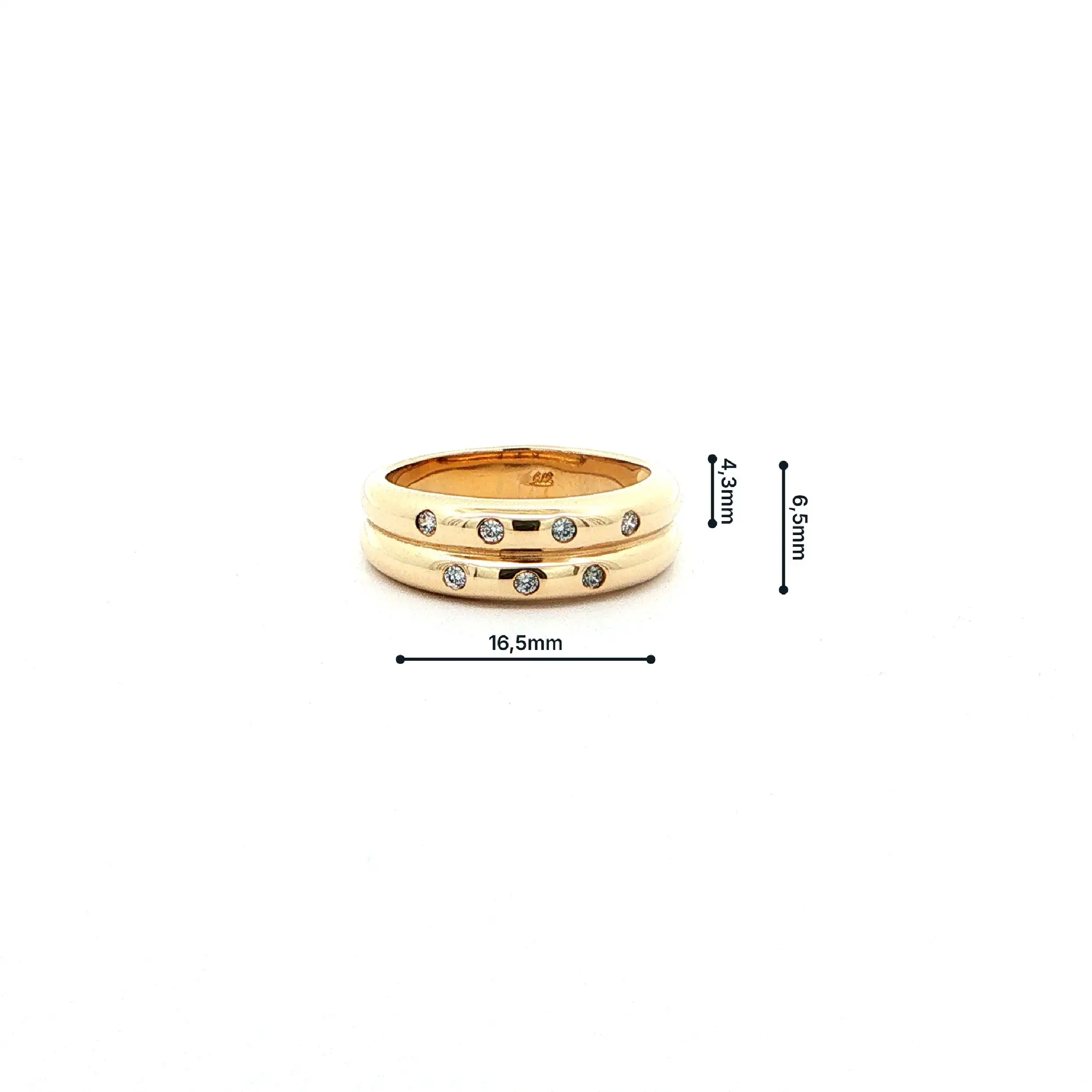 Ring Gelbgold mit Zirkonia