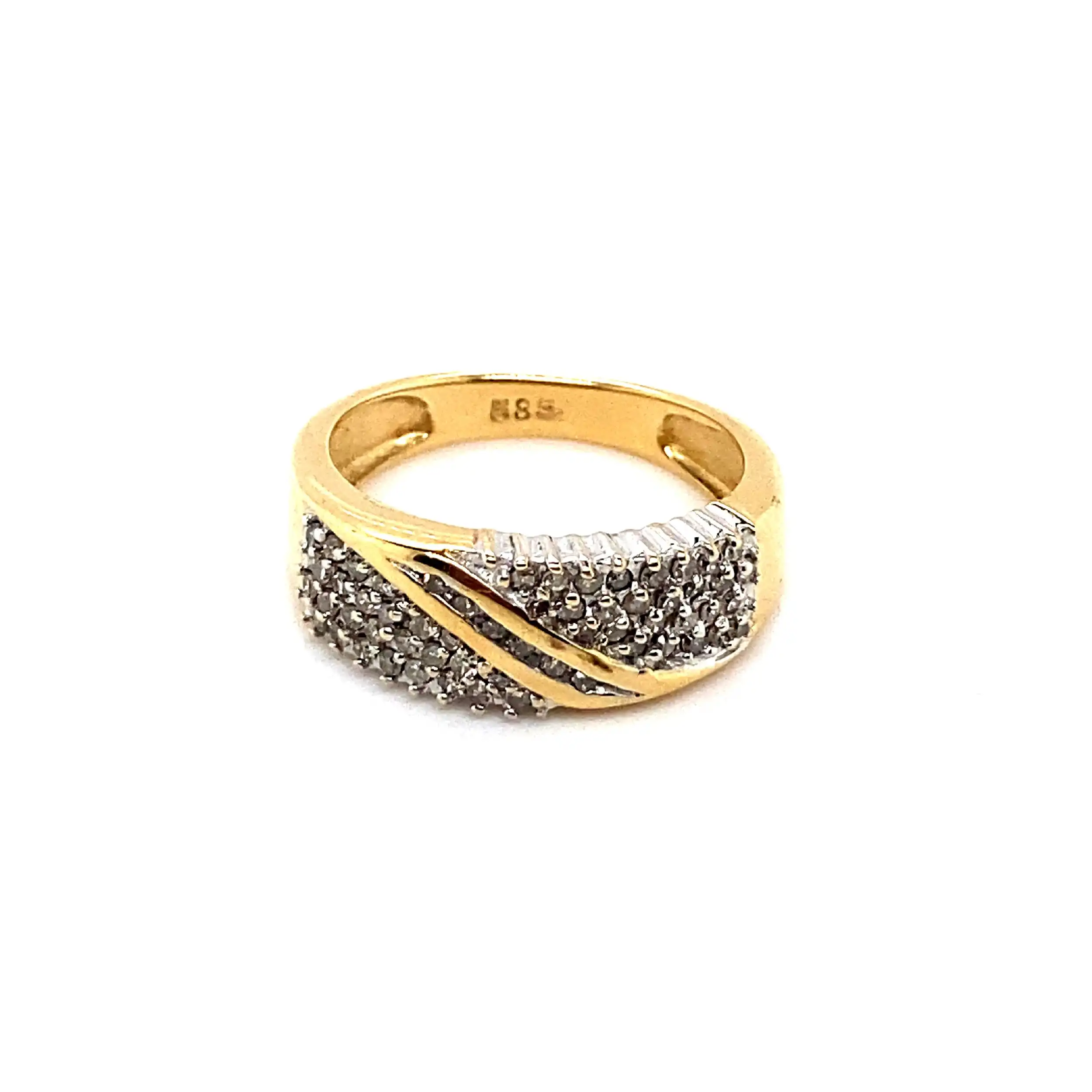 Ring Bicolor mit Diamanten