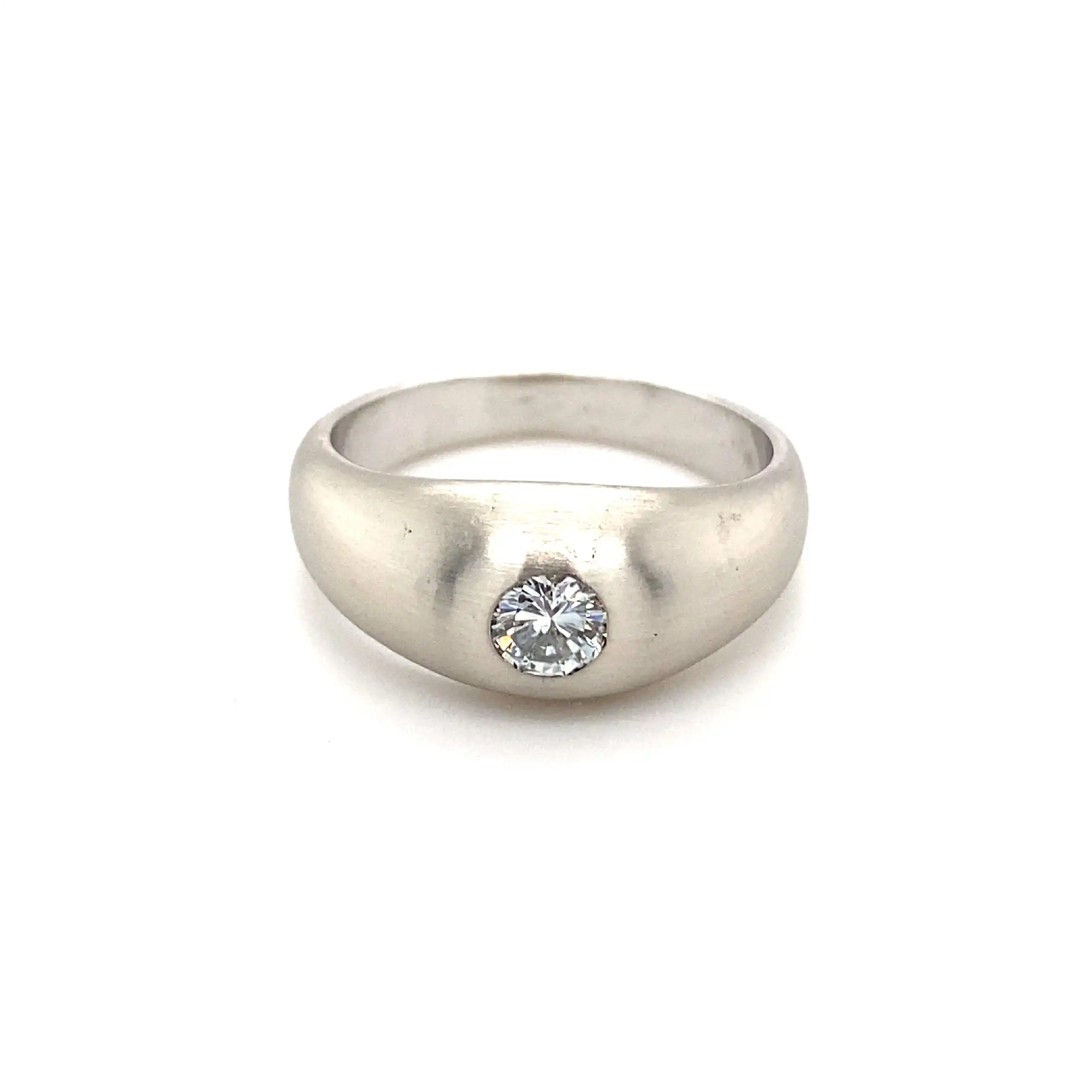 Ring Weißgold mit Brillant Ring Weißgold mit Brillant