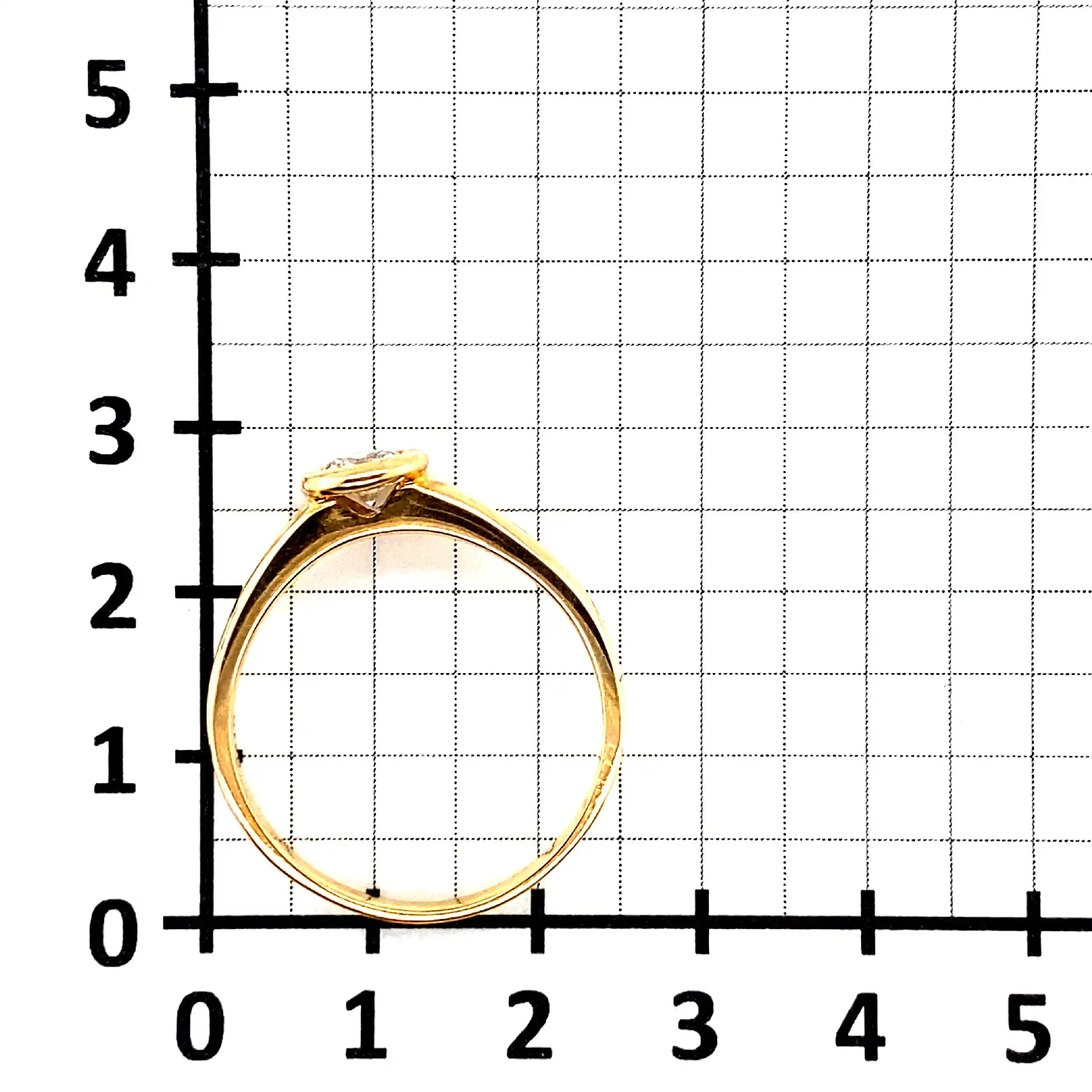 Solitärring Gelbgold mit Brillant Solitärring Gelbgold mit Brillant